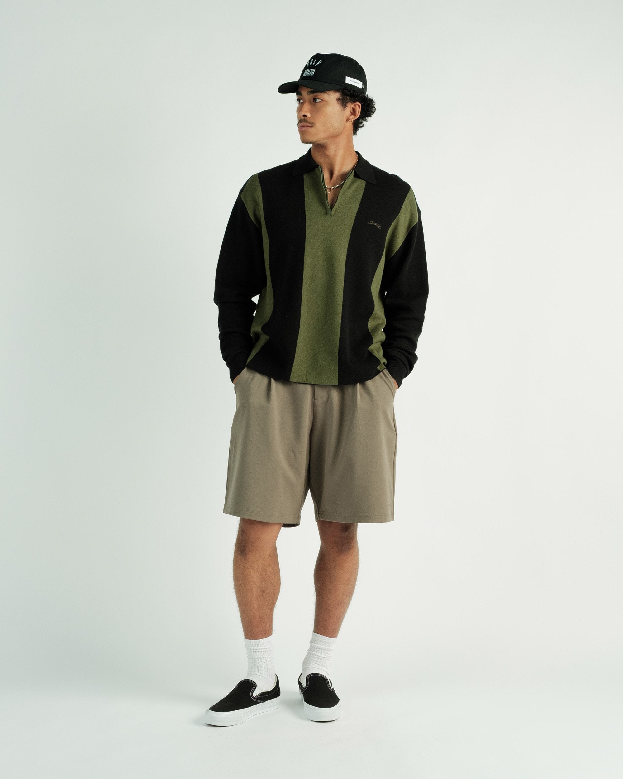 Students Golf - Gibson Knitted L/S Sweater Polo