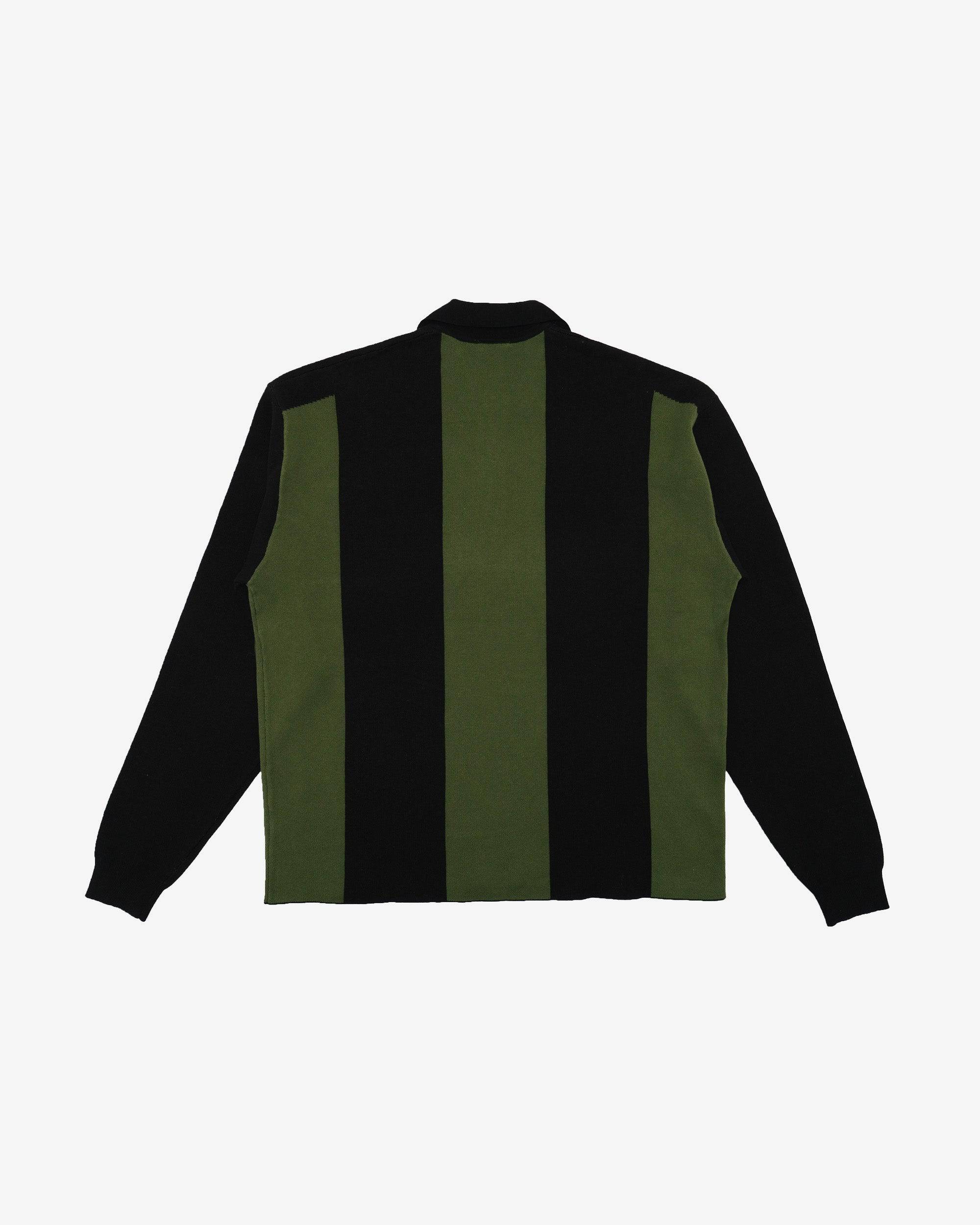 Gibson Knitted L/S Sweater Polo - Students Golf