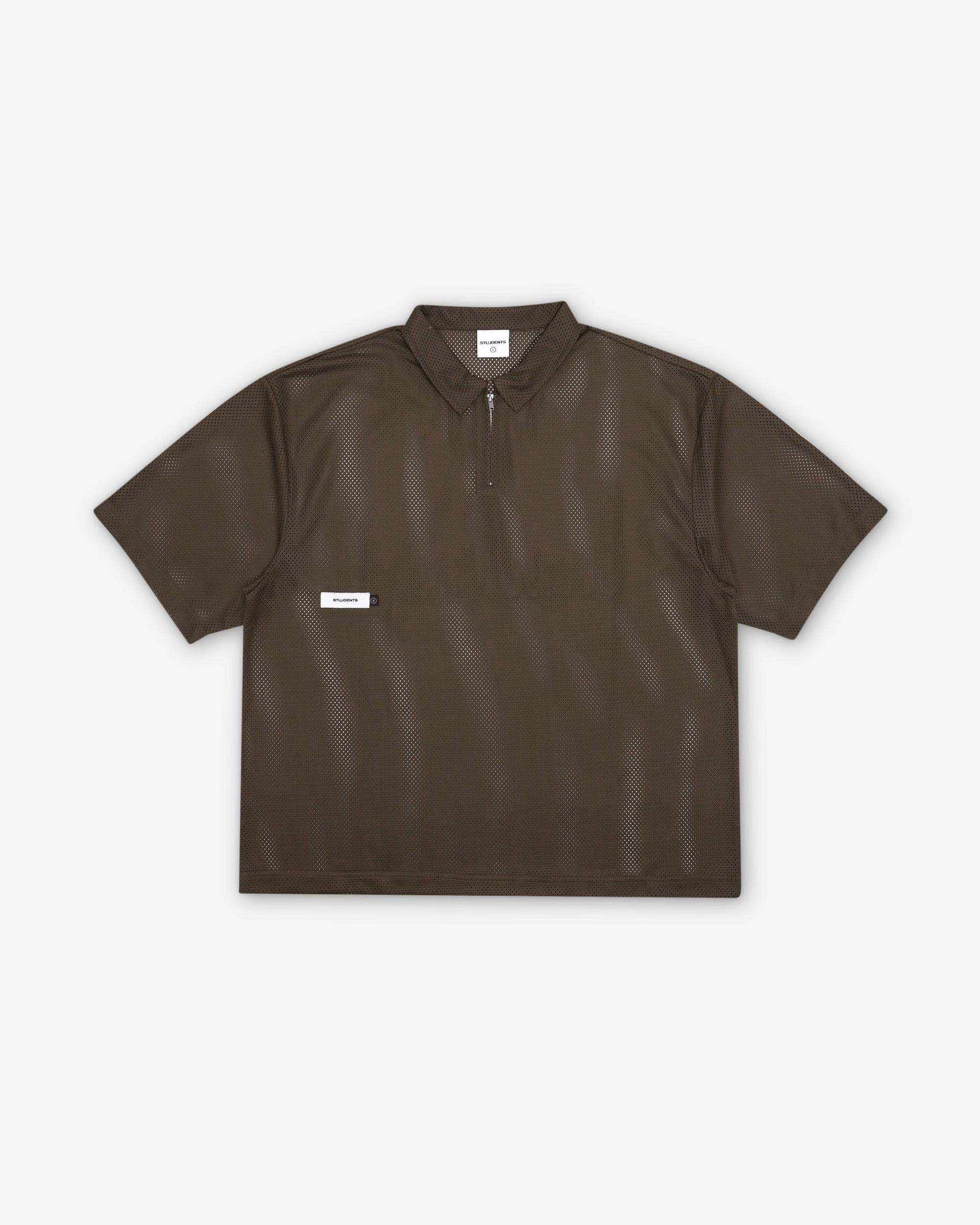 Course Marshal S/S Mesh Zip Polo - Students Golf