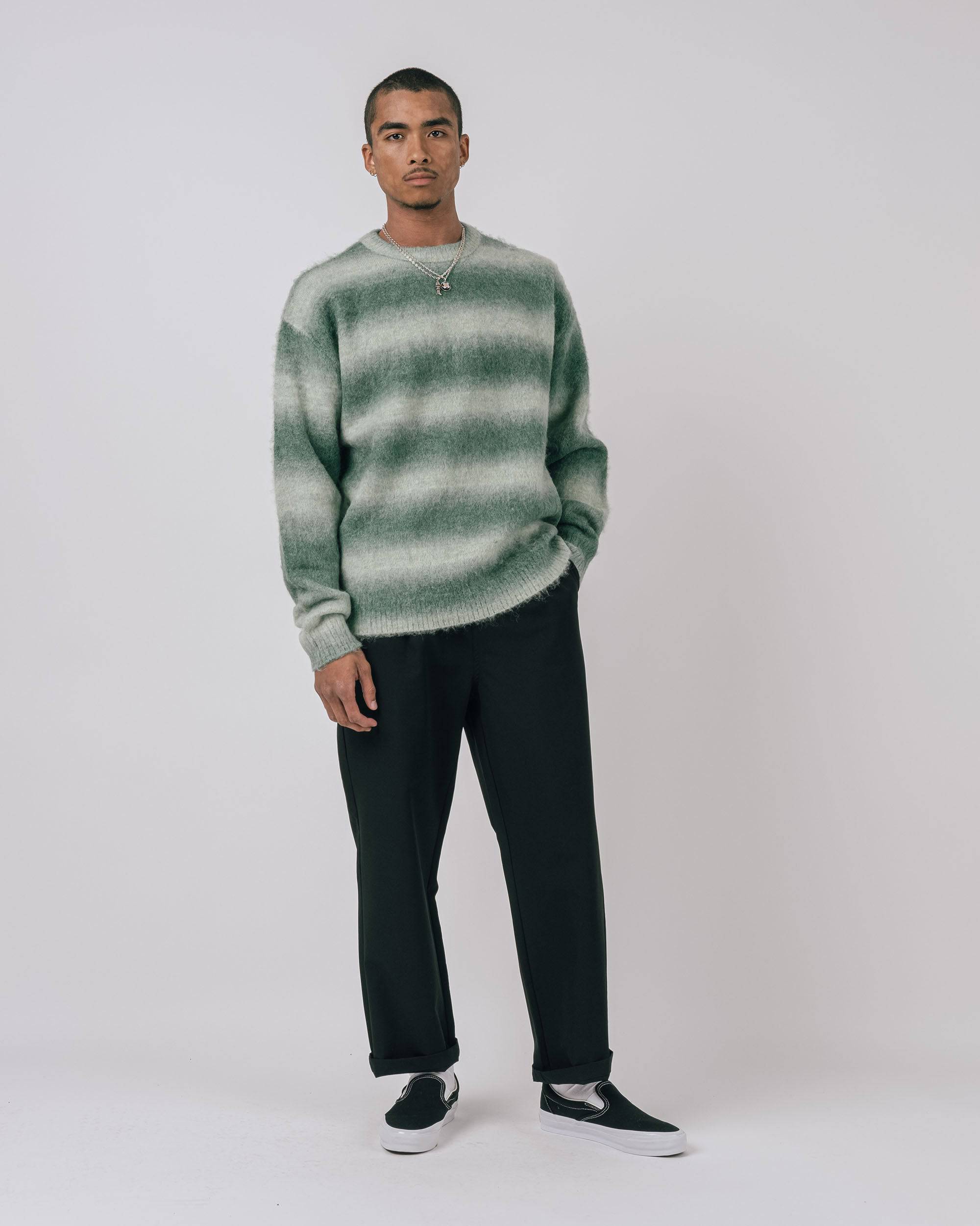 Davies Mohair L/S Crewneck Sweater - Students Golf