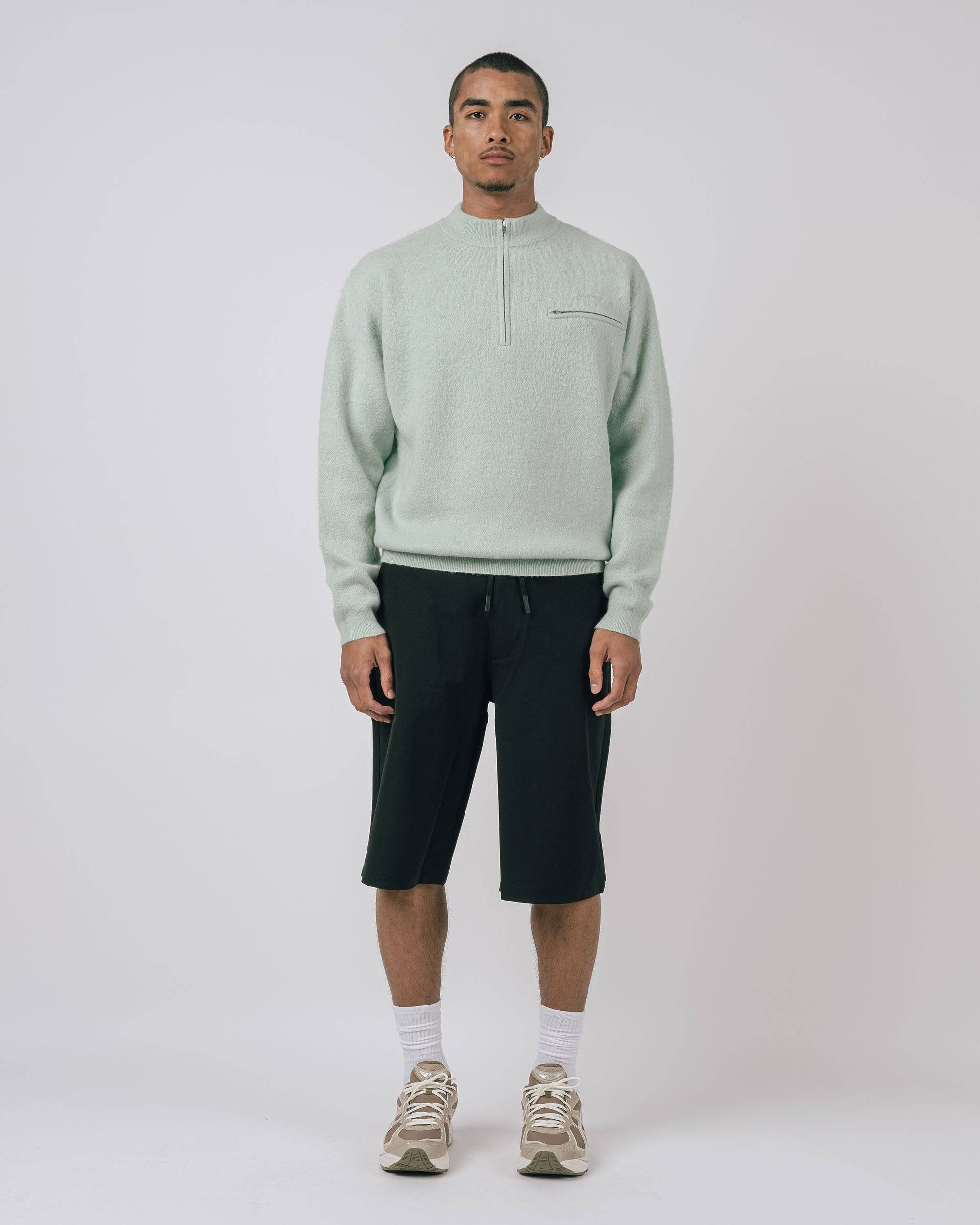 Wilson Mohair L/S Q-Zip Sweater - Students Golf