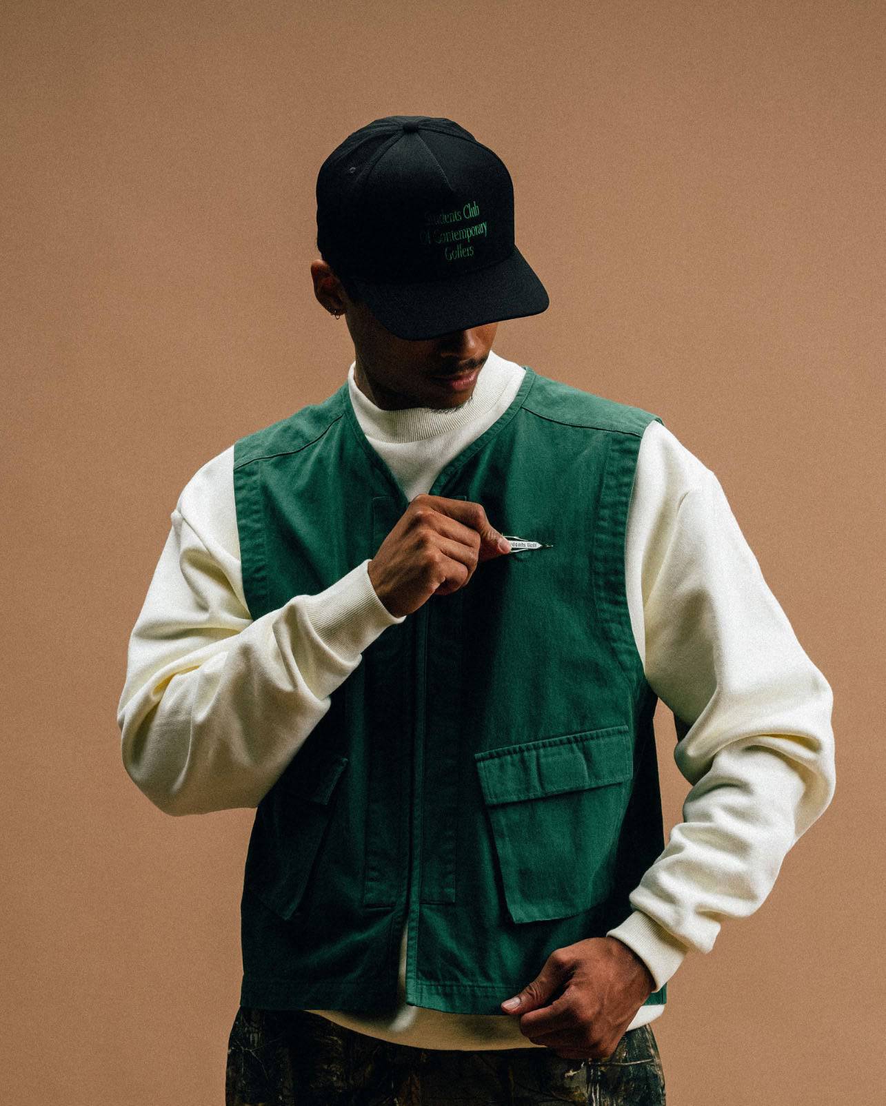 Billy Twill Vest - Students Golf