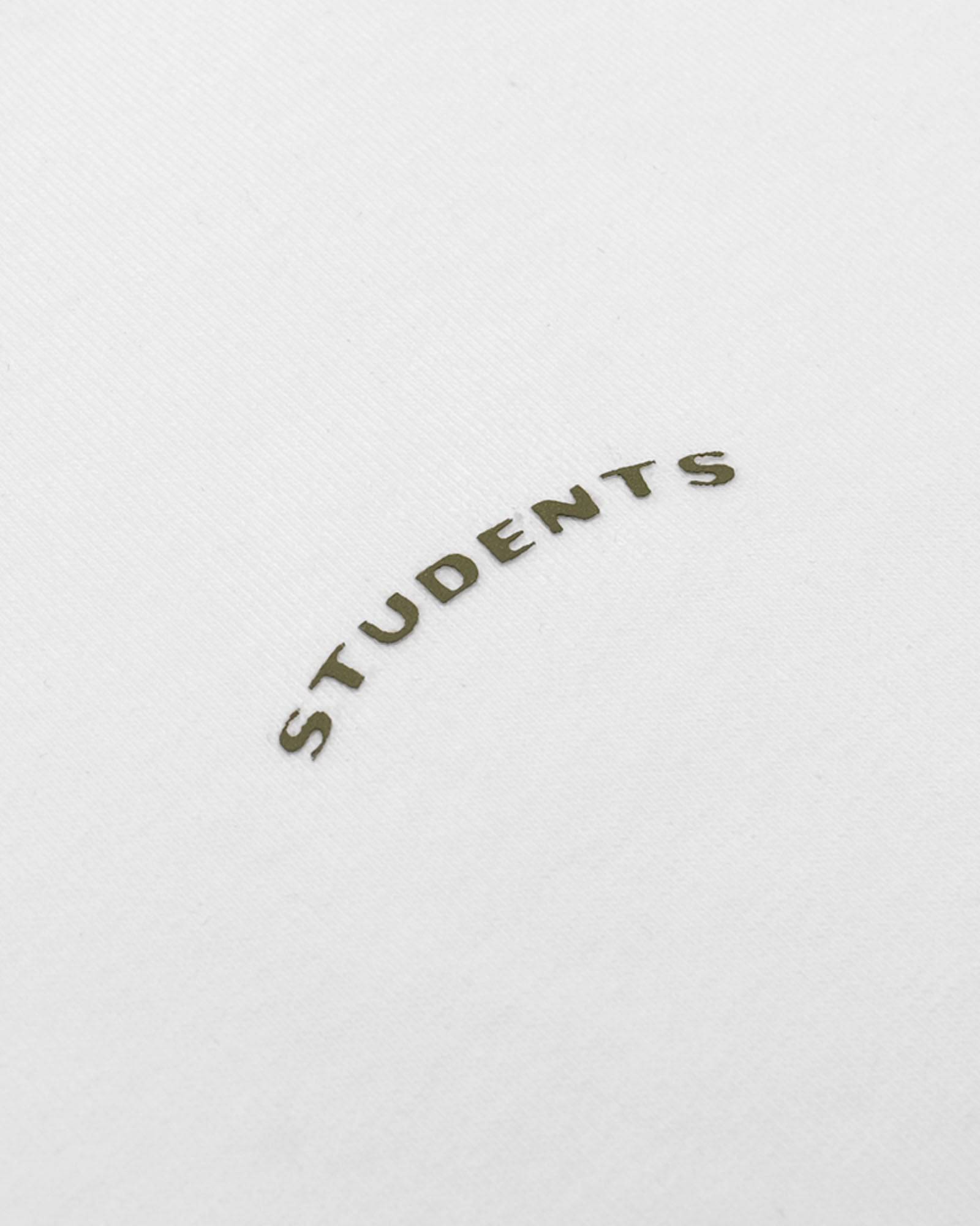 Assistant Jersey Zip Polo Shirt in white - front view