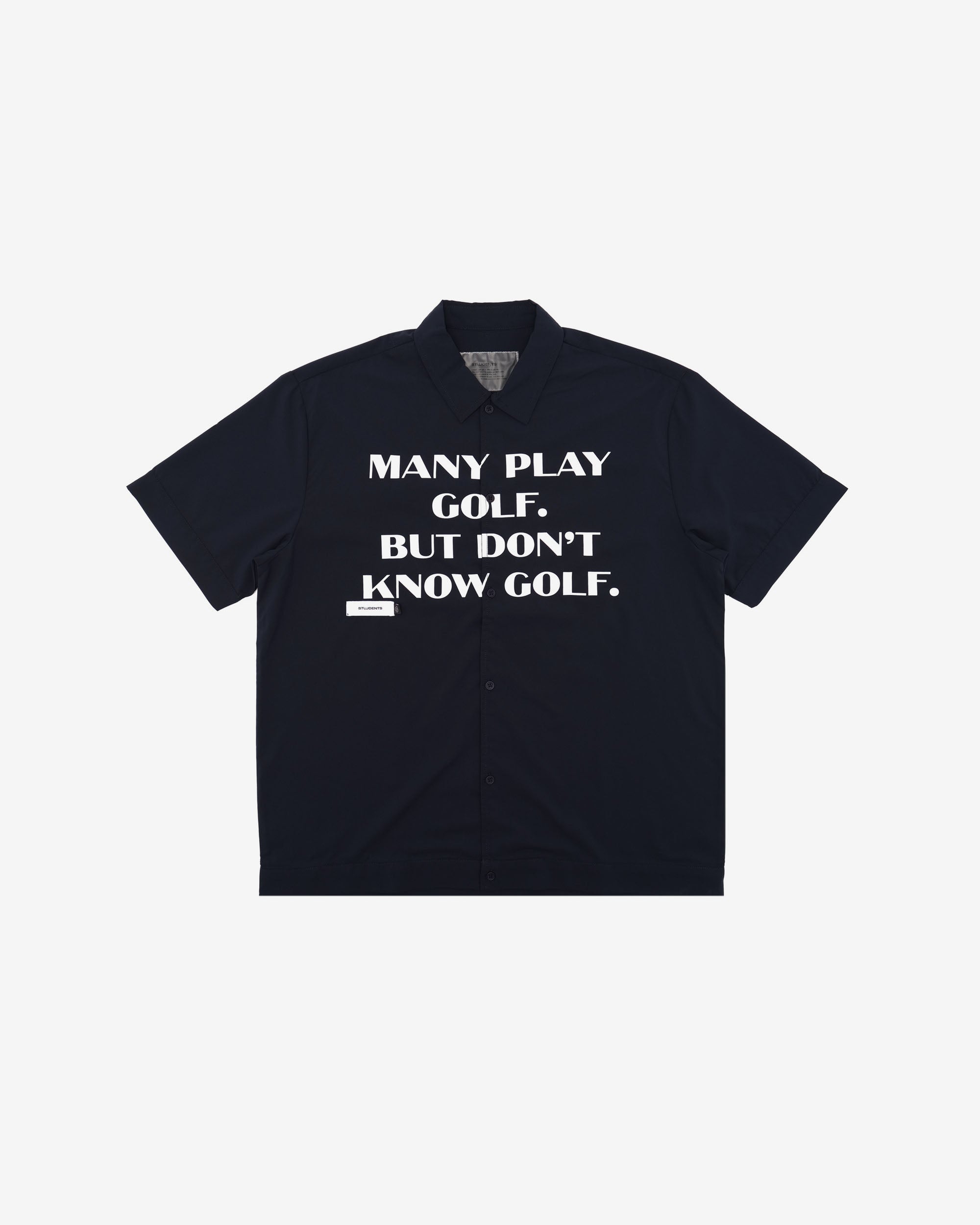 Educate S/S Poplin Button-Up Shirt - Students Golf