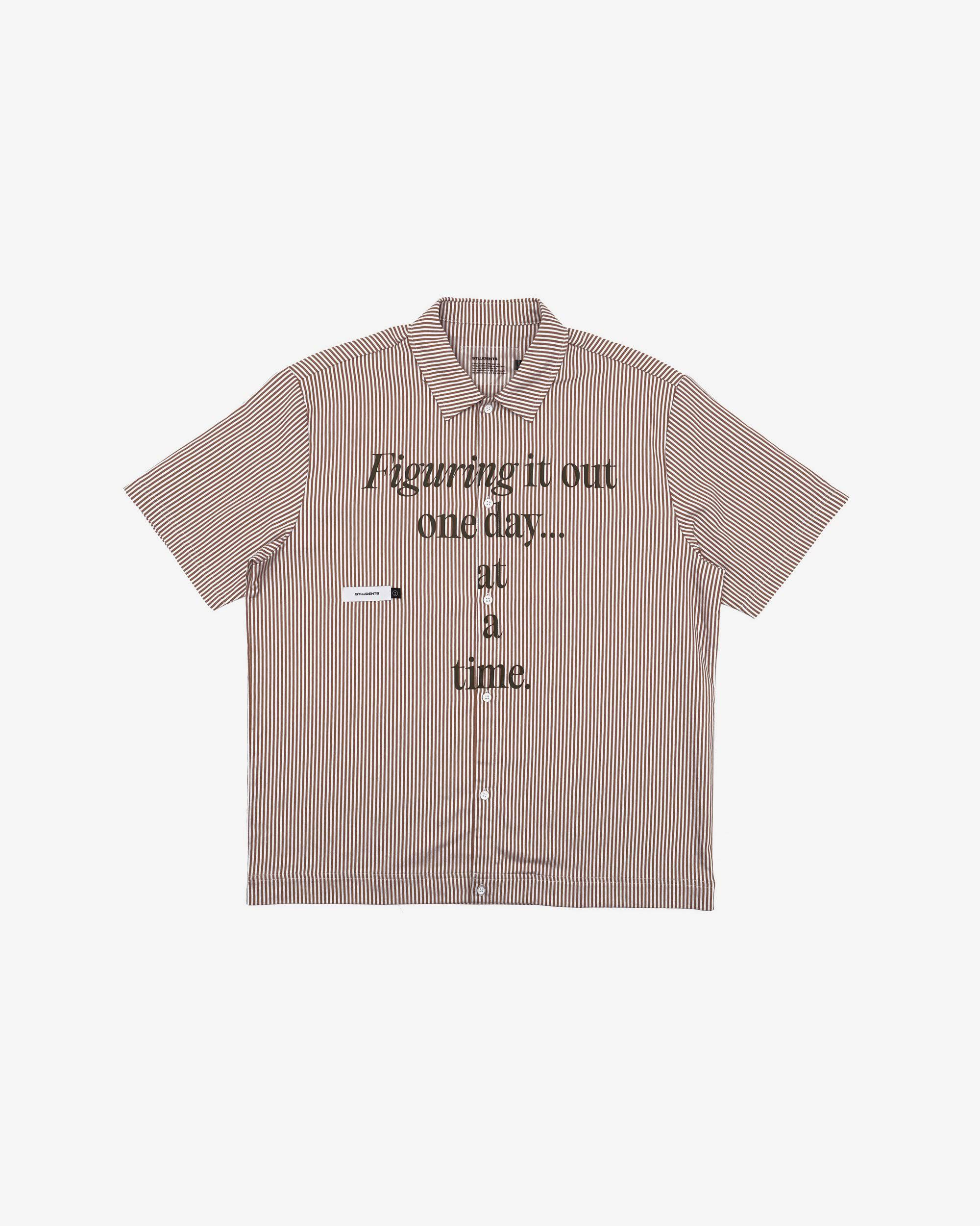 Reymon S/S Stripe Oxford Button-Up Shirt - Students Golf