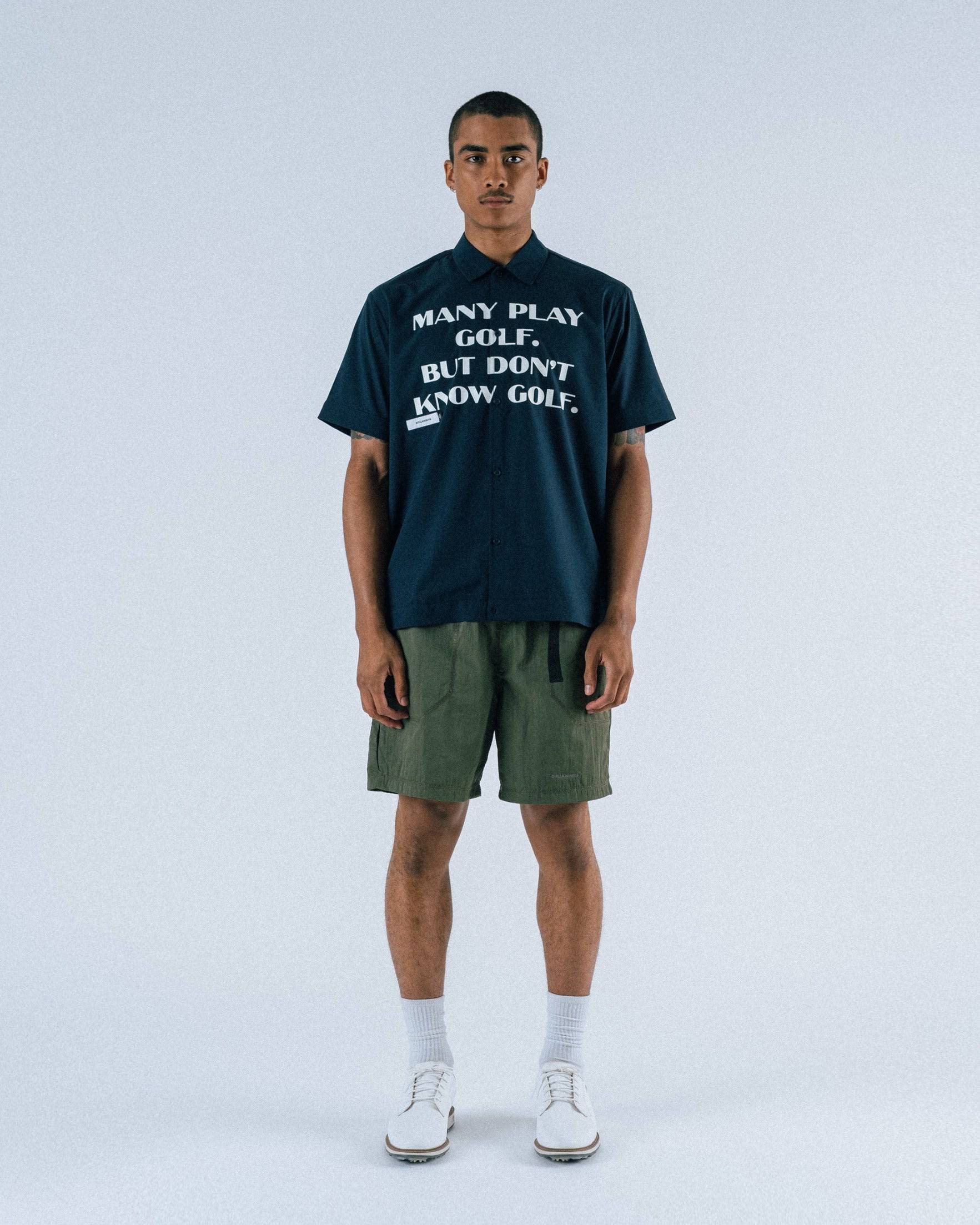 Educate S/S Poplin Button-Up Shirt - Students Golf