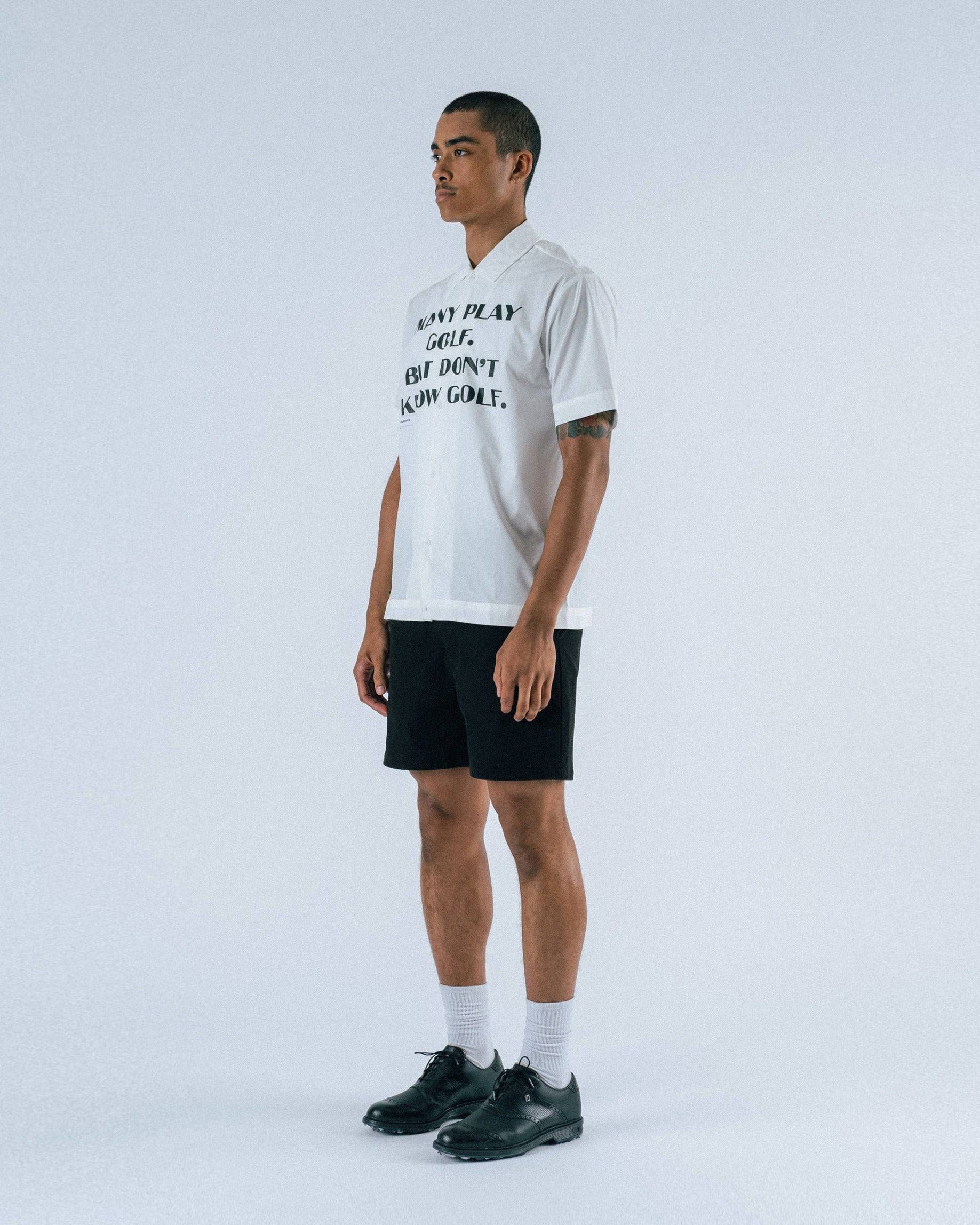 Educate S/S Poplin Button-Up Shirt - Students Golf