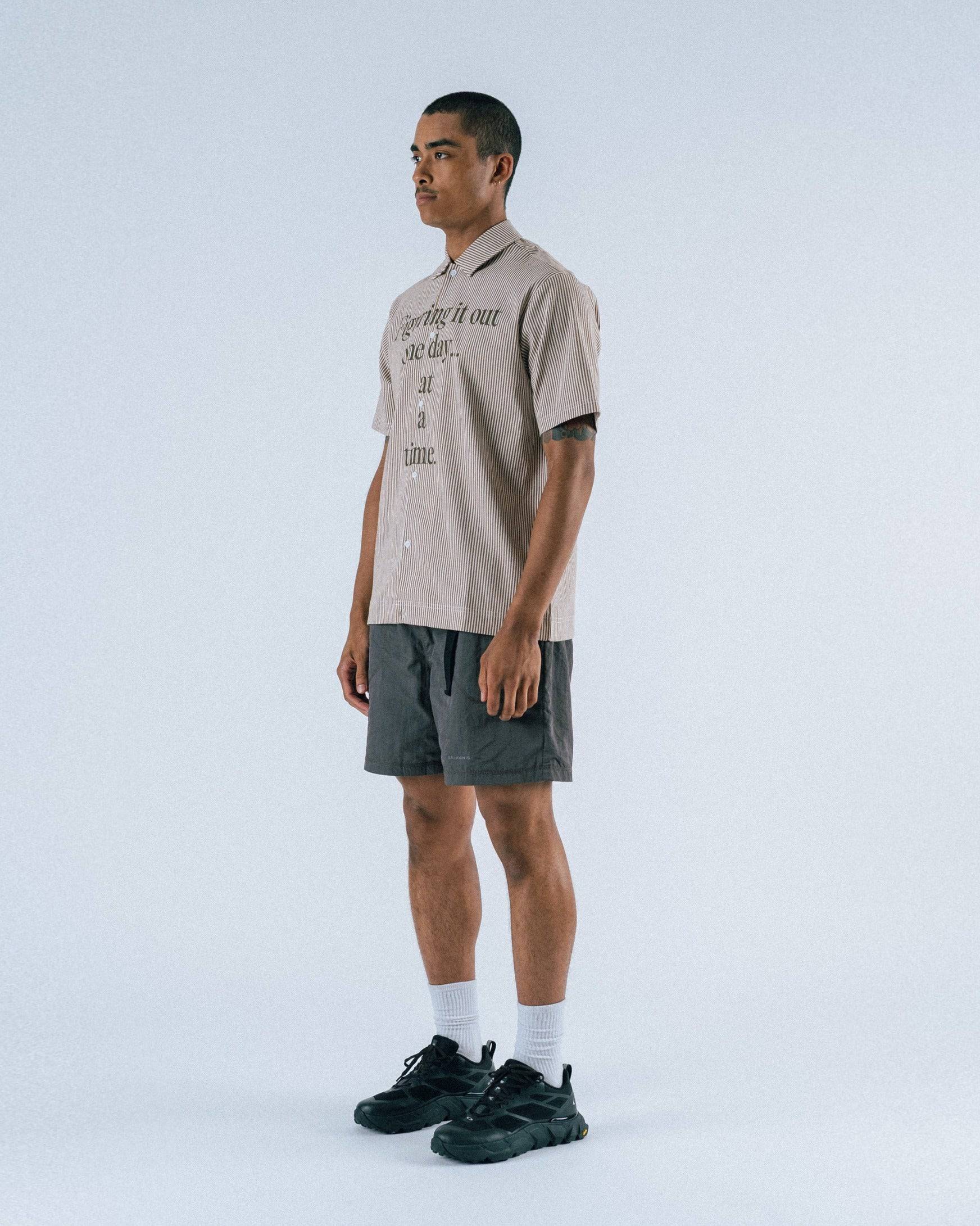 Reymon S/S Stripe Oxford Button-Up Shirt - Students Golf