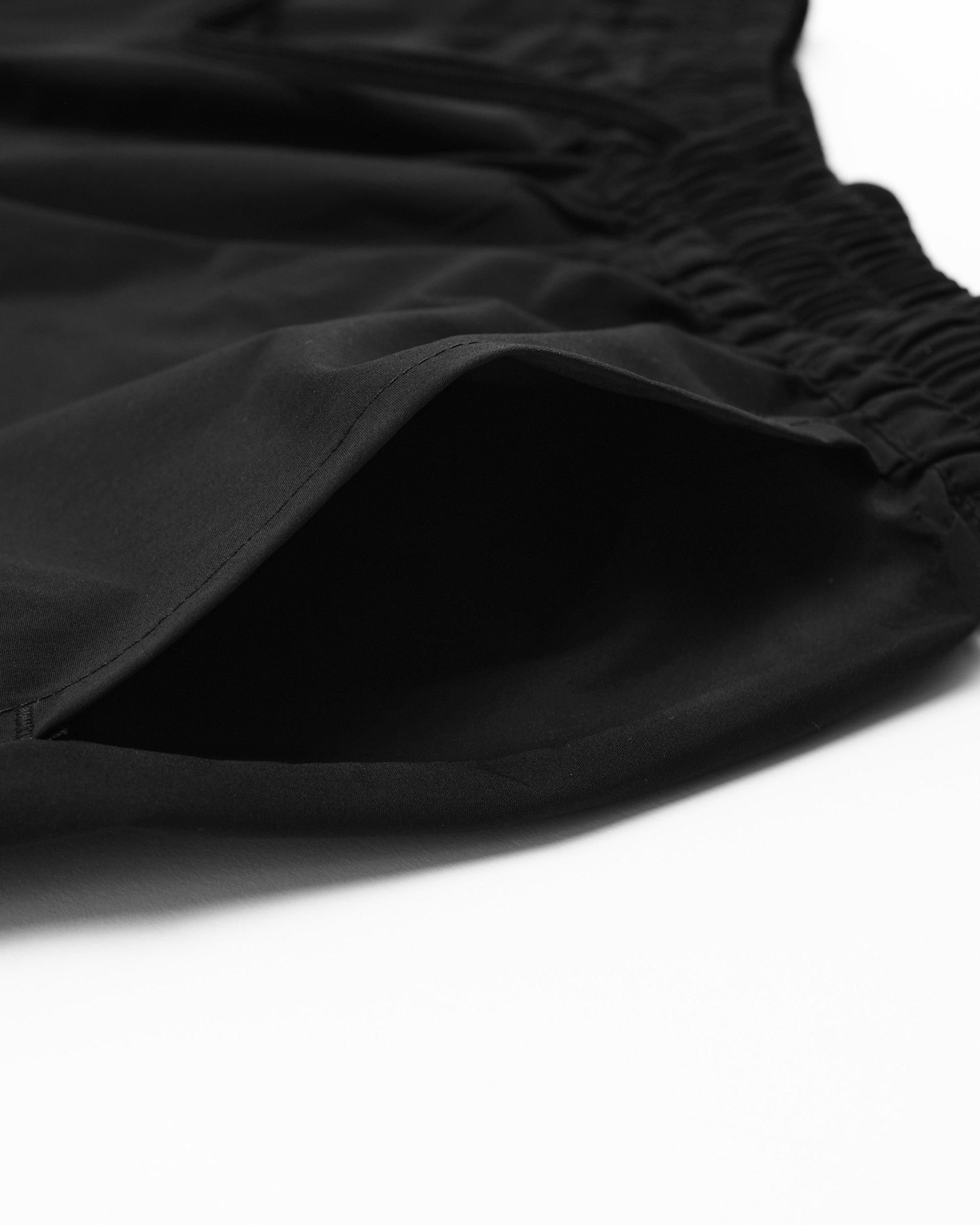 Close-up of black fabric with a white background