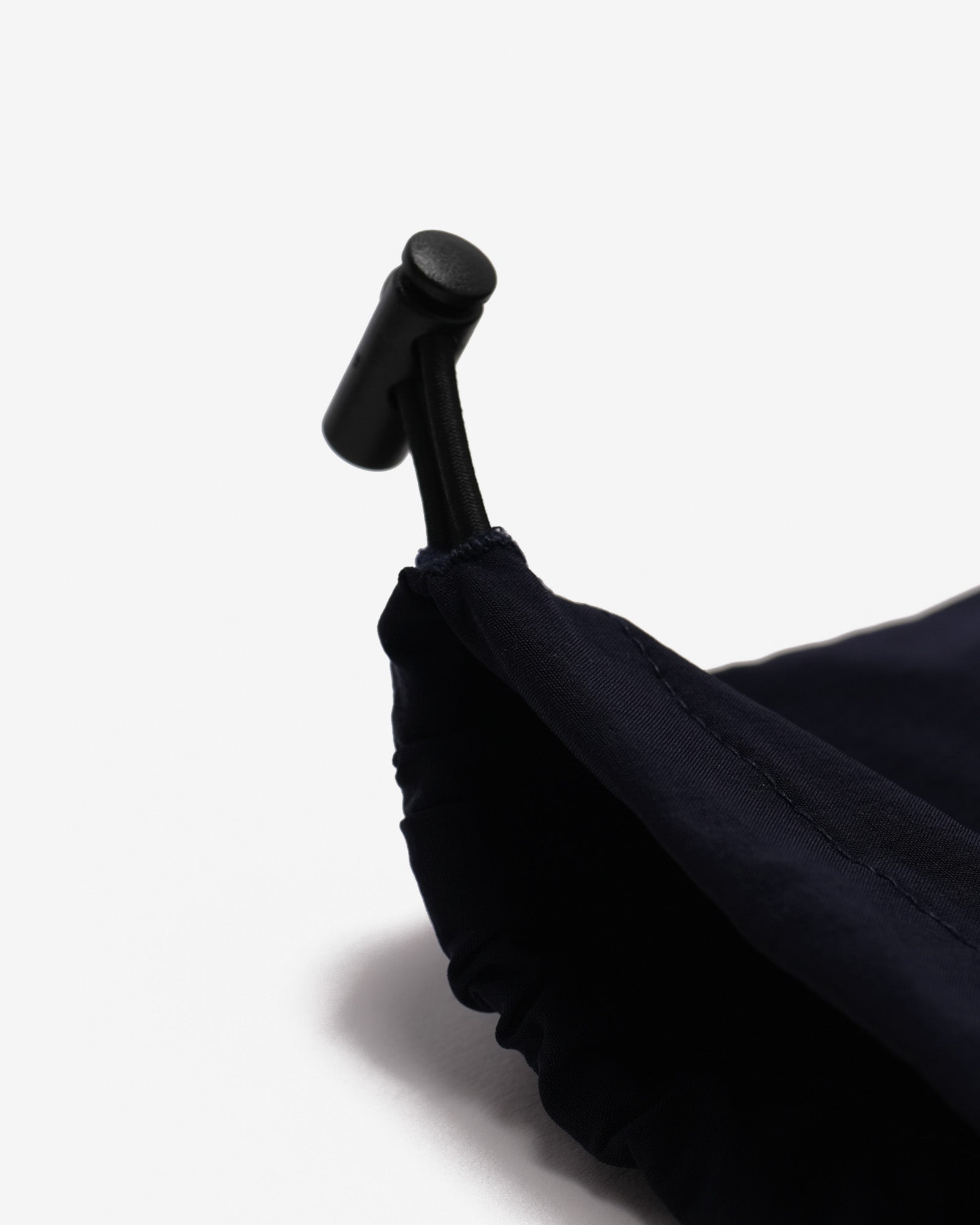 Close up of black garment