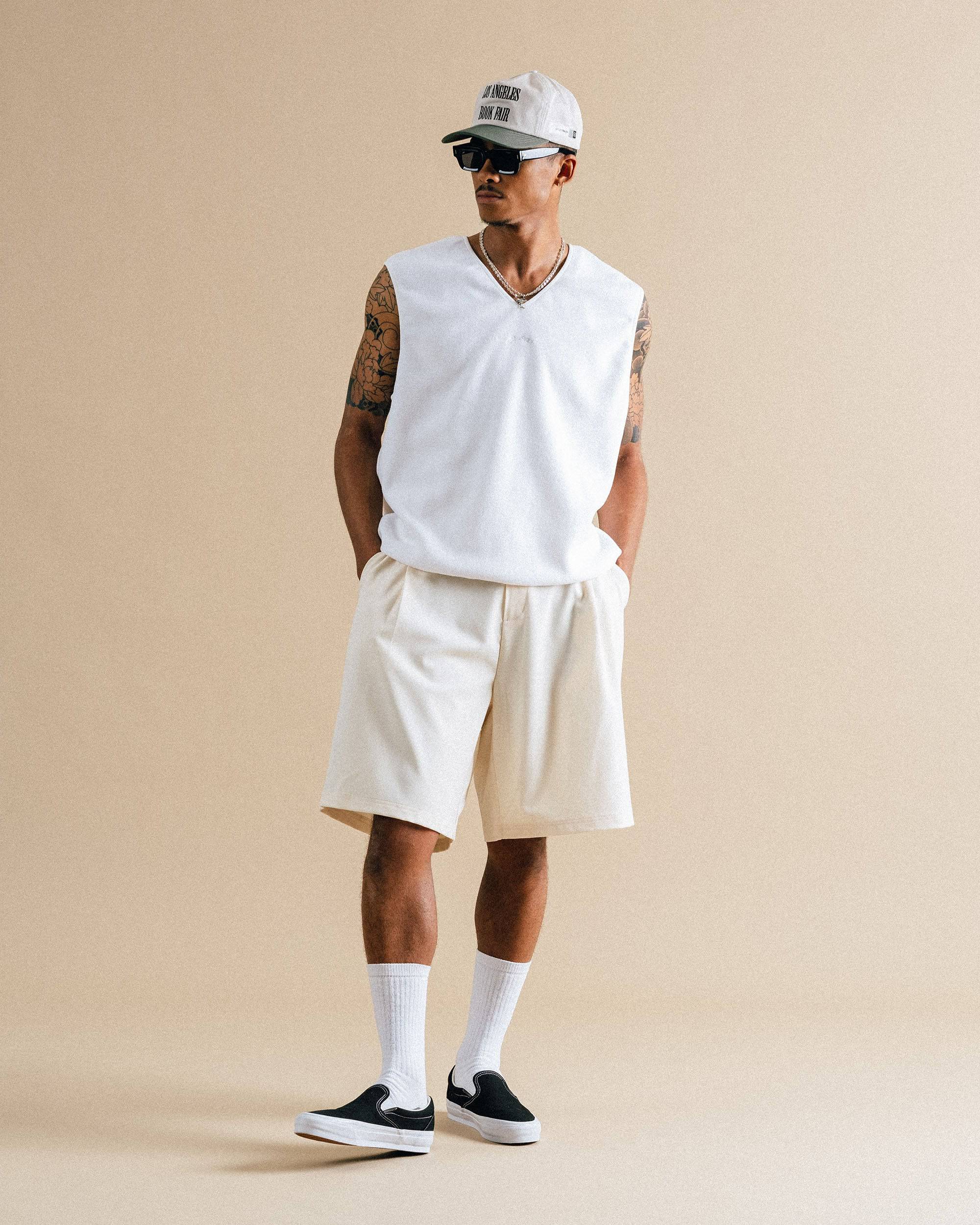 Calculus Baggy Slack Pleated Shorts - Students Golf