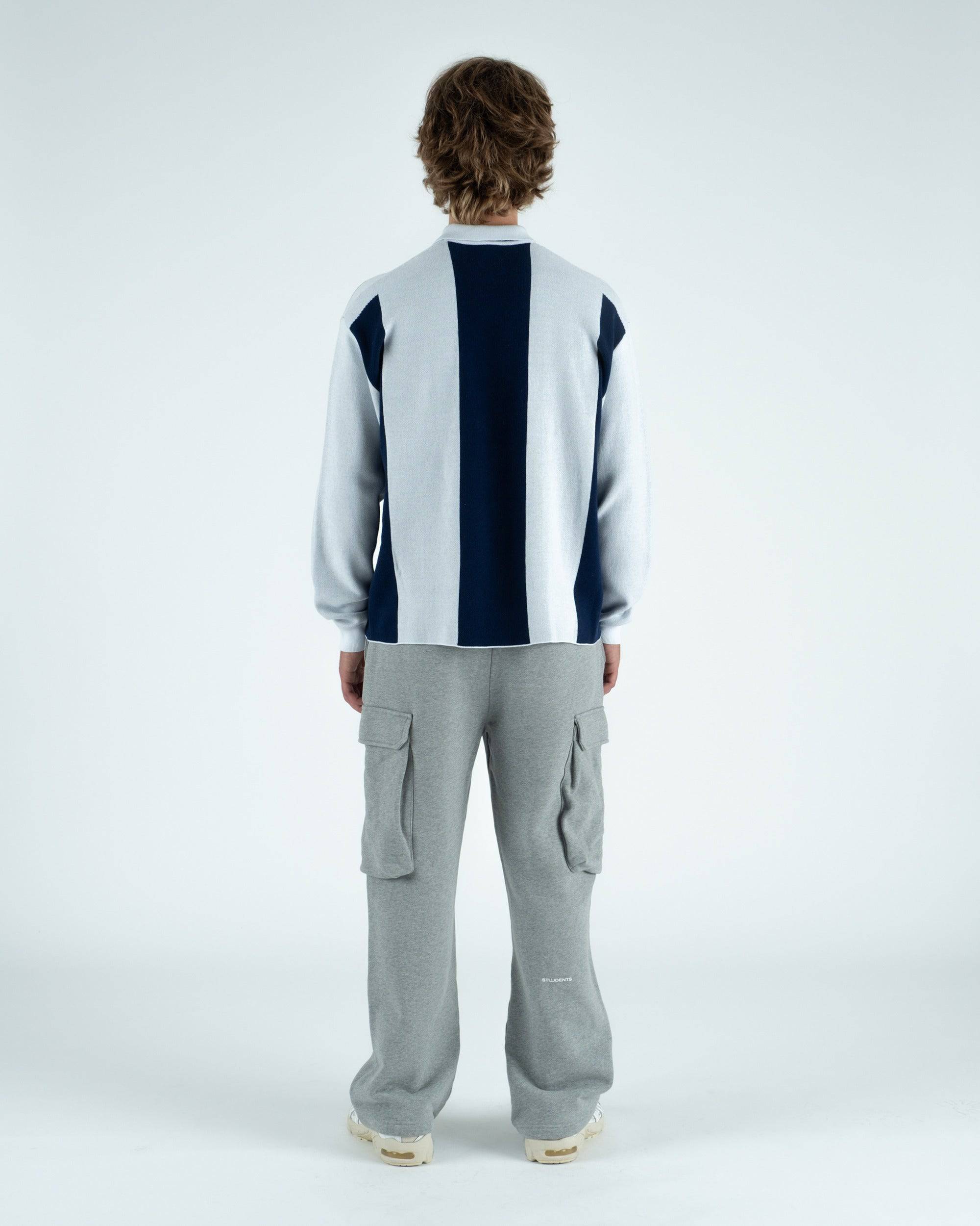 Gibson Knitted L/S Sweater Polo - Students Golf