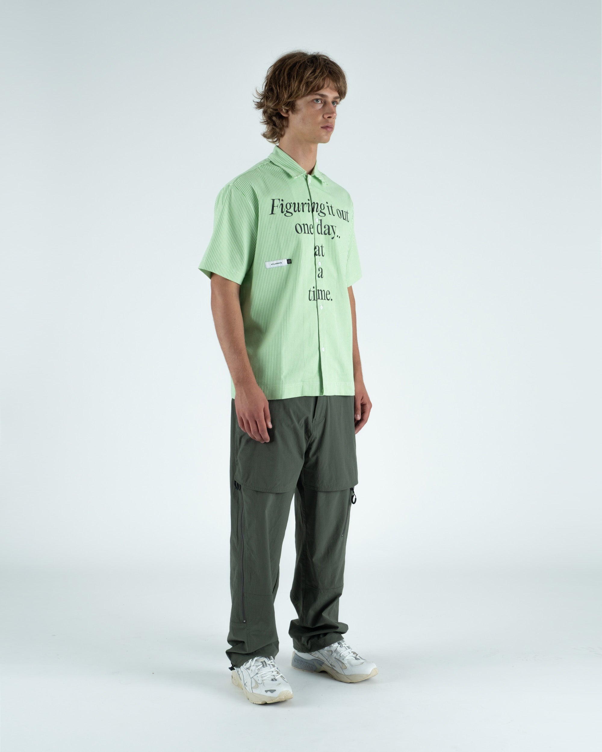 Reymon S/S Stripe Oxford Button-Up Shirt - Students Golf