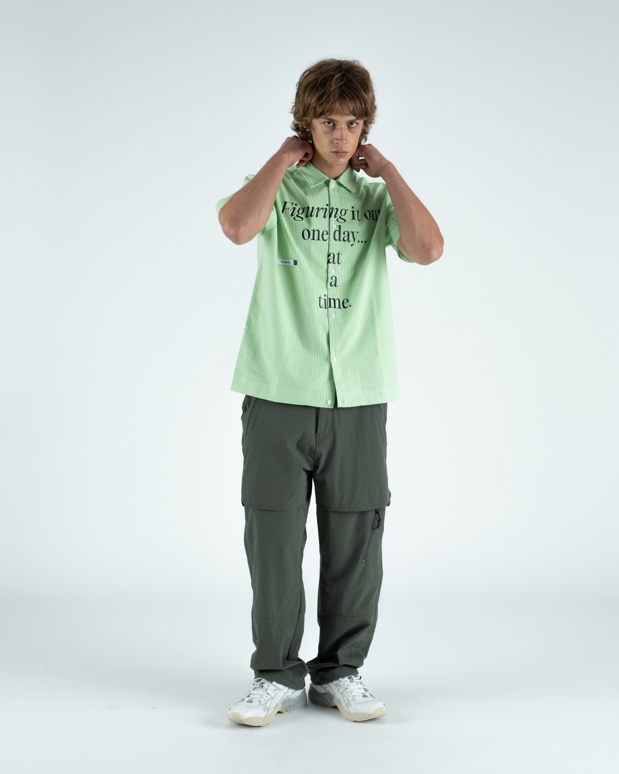 Reymon S/S Stripe Oxford Button-Up Shirt - Students Golf