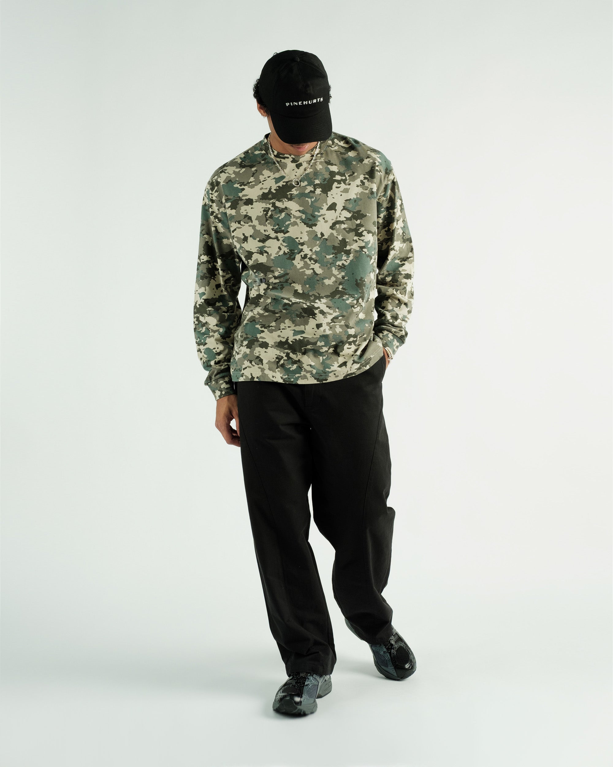Students Golf - Payson Camo L/S Crew T-shirt