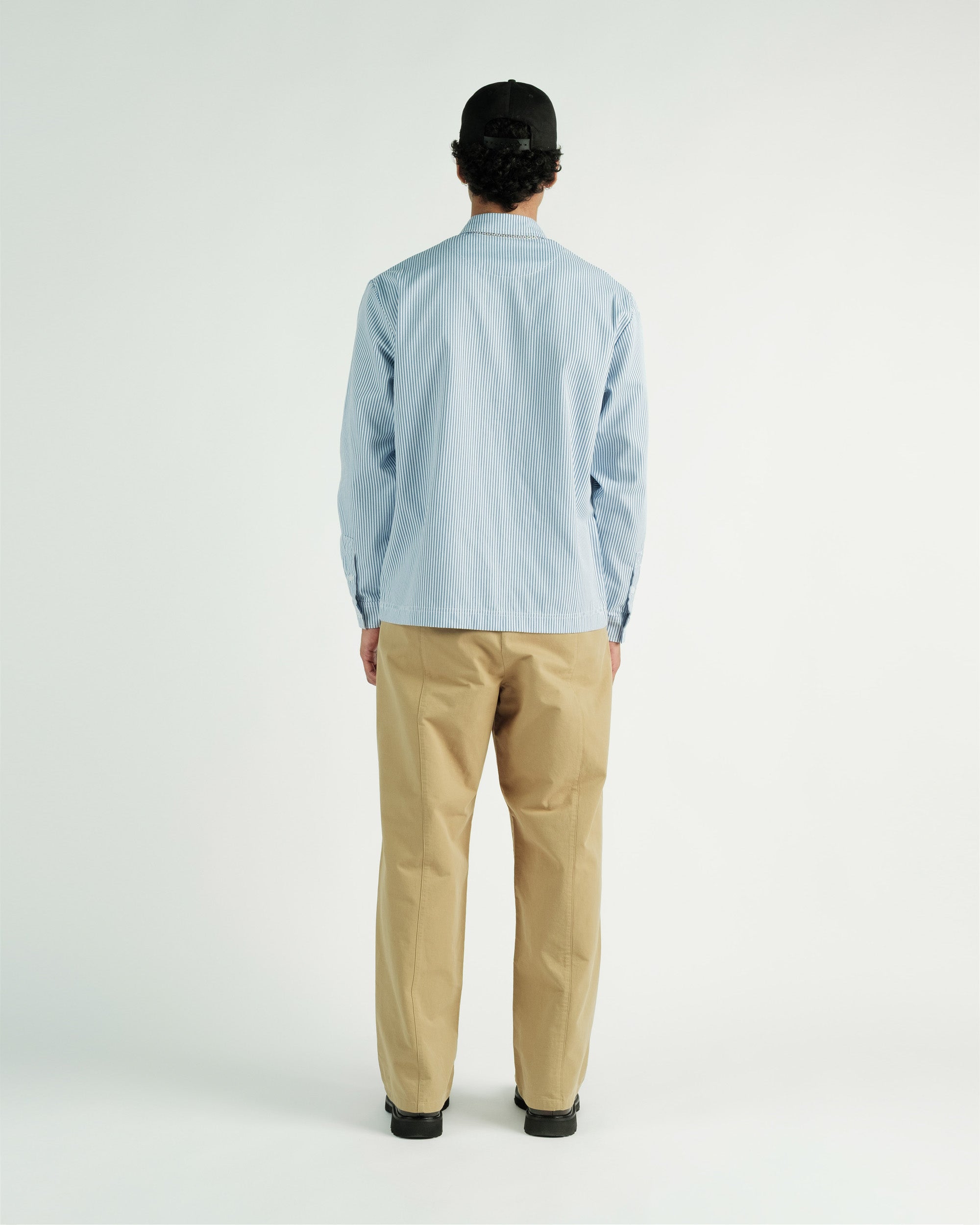 Students Golf - Riverton L/S Stripe Button-Up