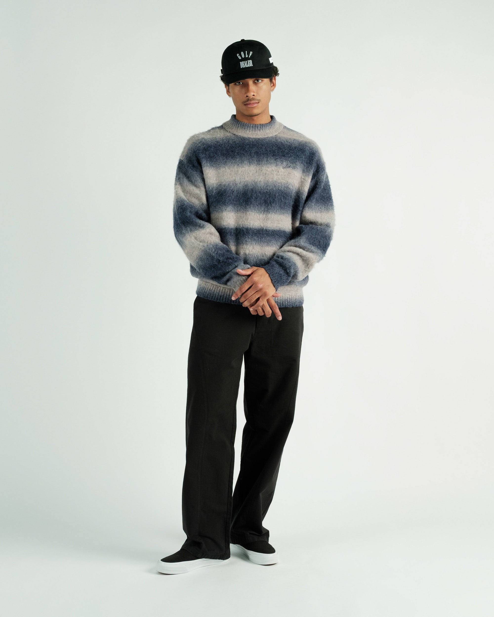 Students Golf - Cole Knit L/S Mockneck Mohair Sweater