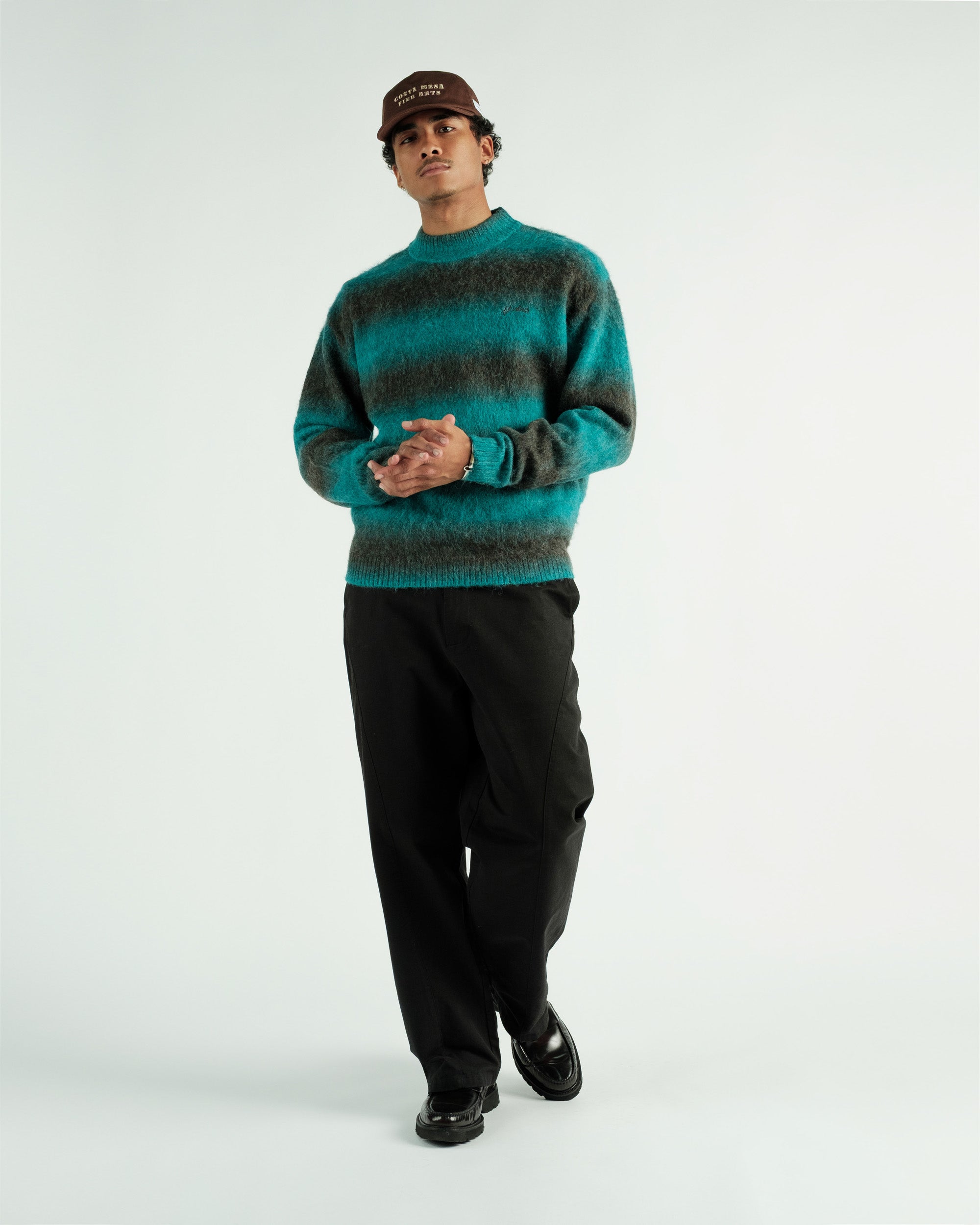 Students Golf - Cole Knit L/S Mockneck Mohair Sweater