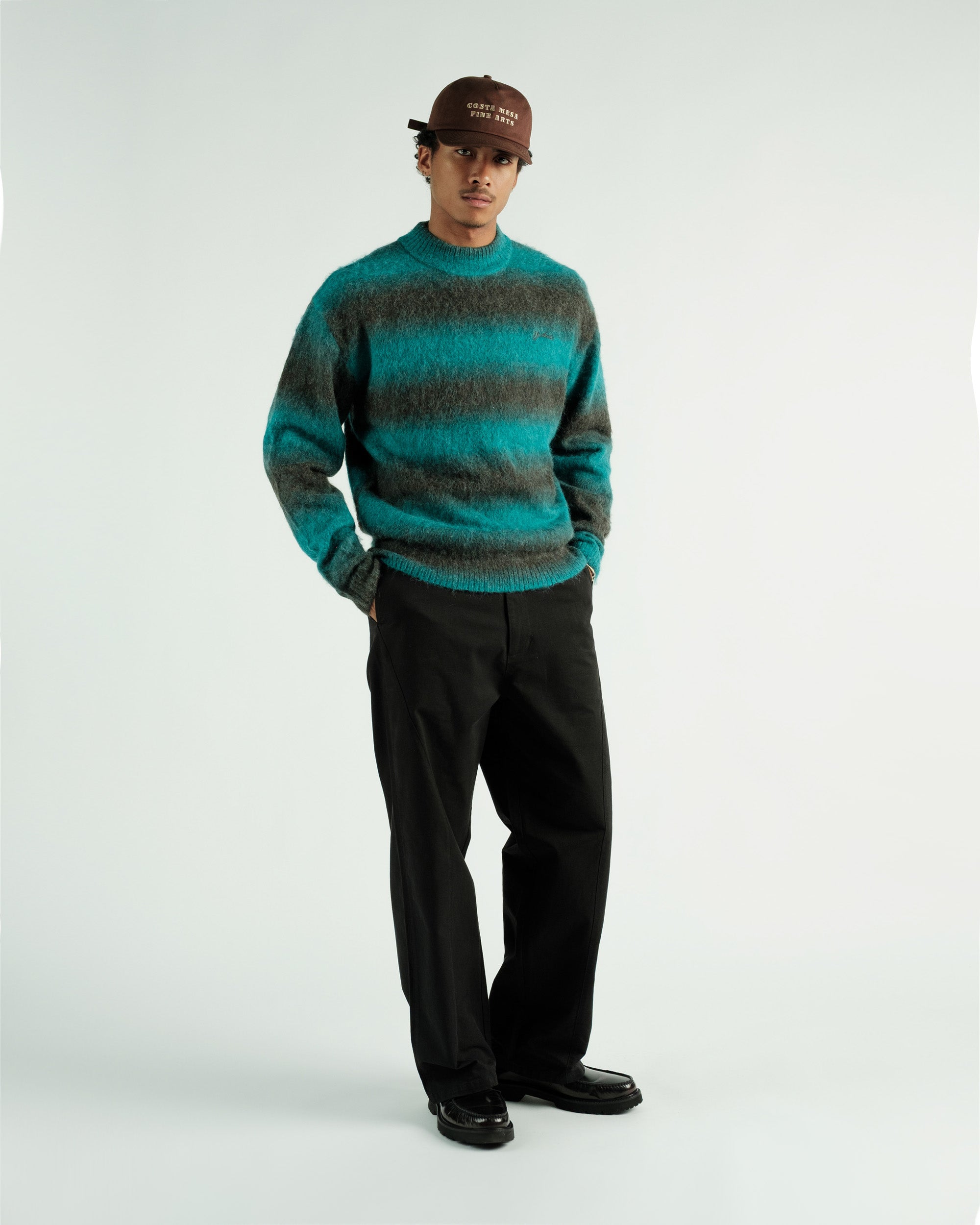 Students Golf - Cole Knit L/S Mockneck Mohair Sweater