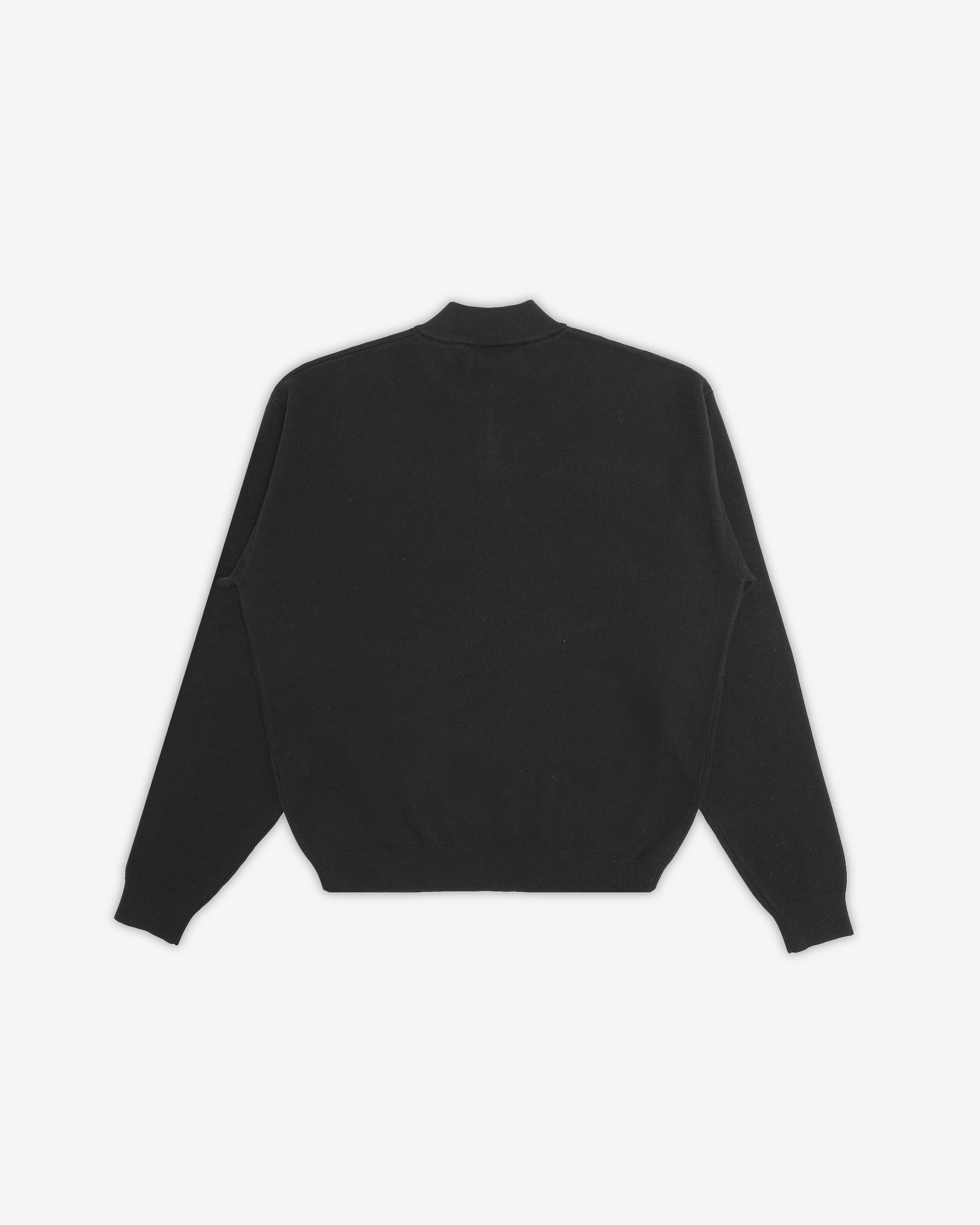 Black sweater on a white background