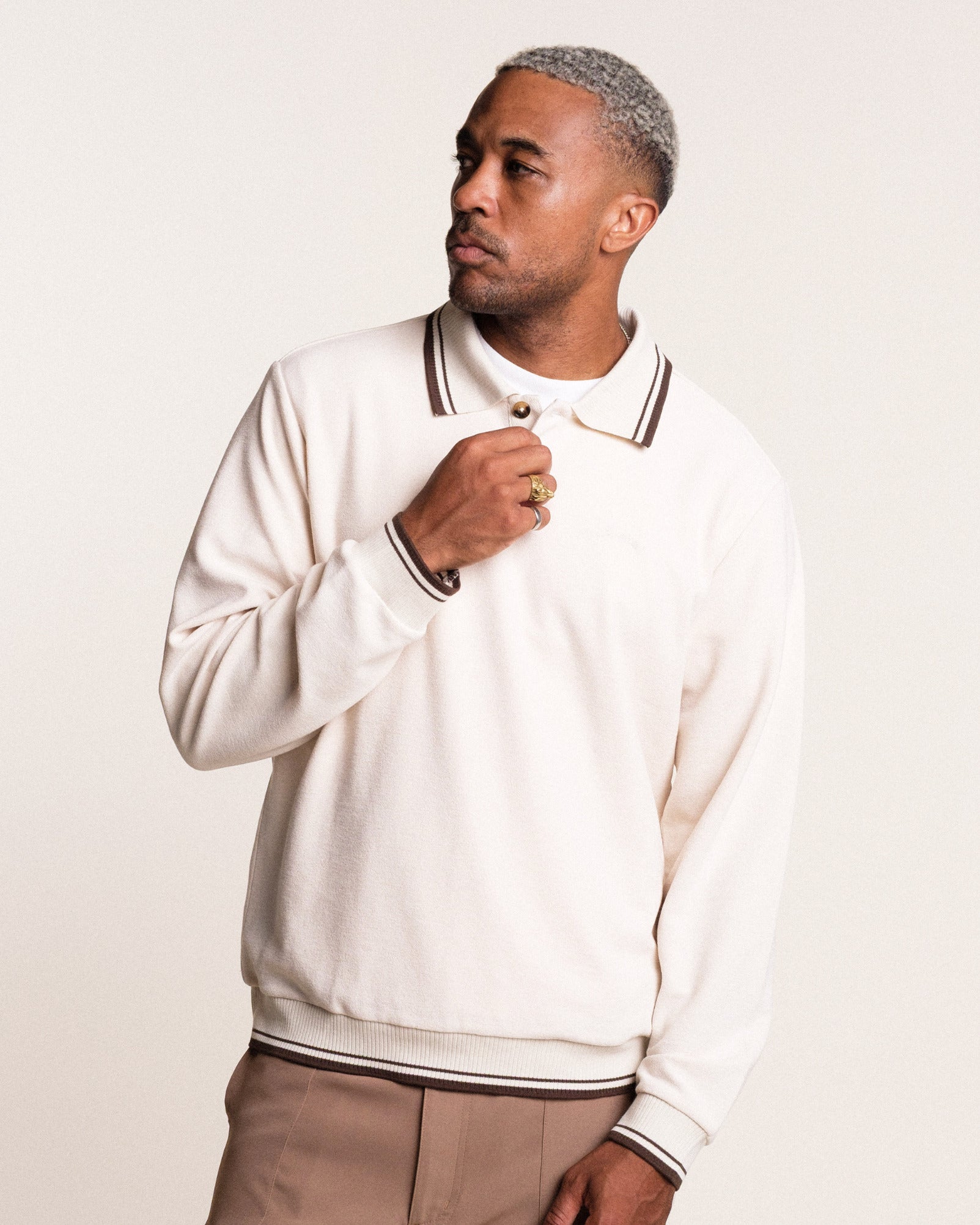 Hereford L/S Sweater Polo