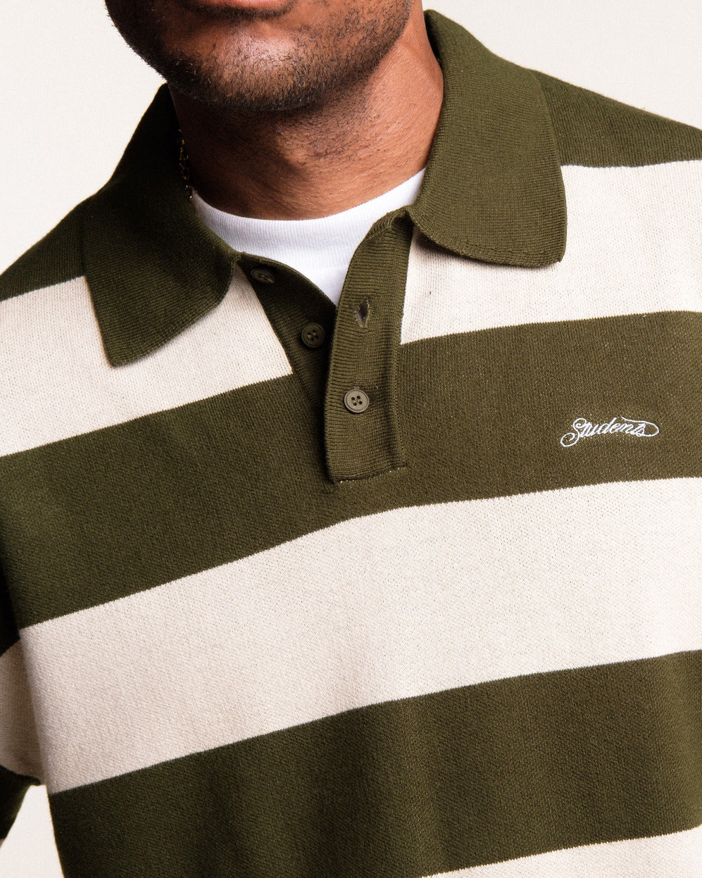 Whittier Knit LS Polo Sweater