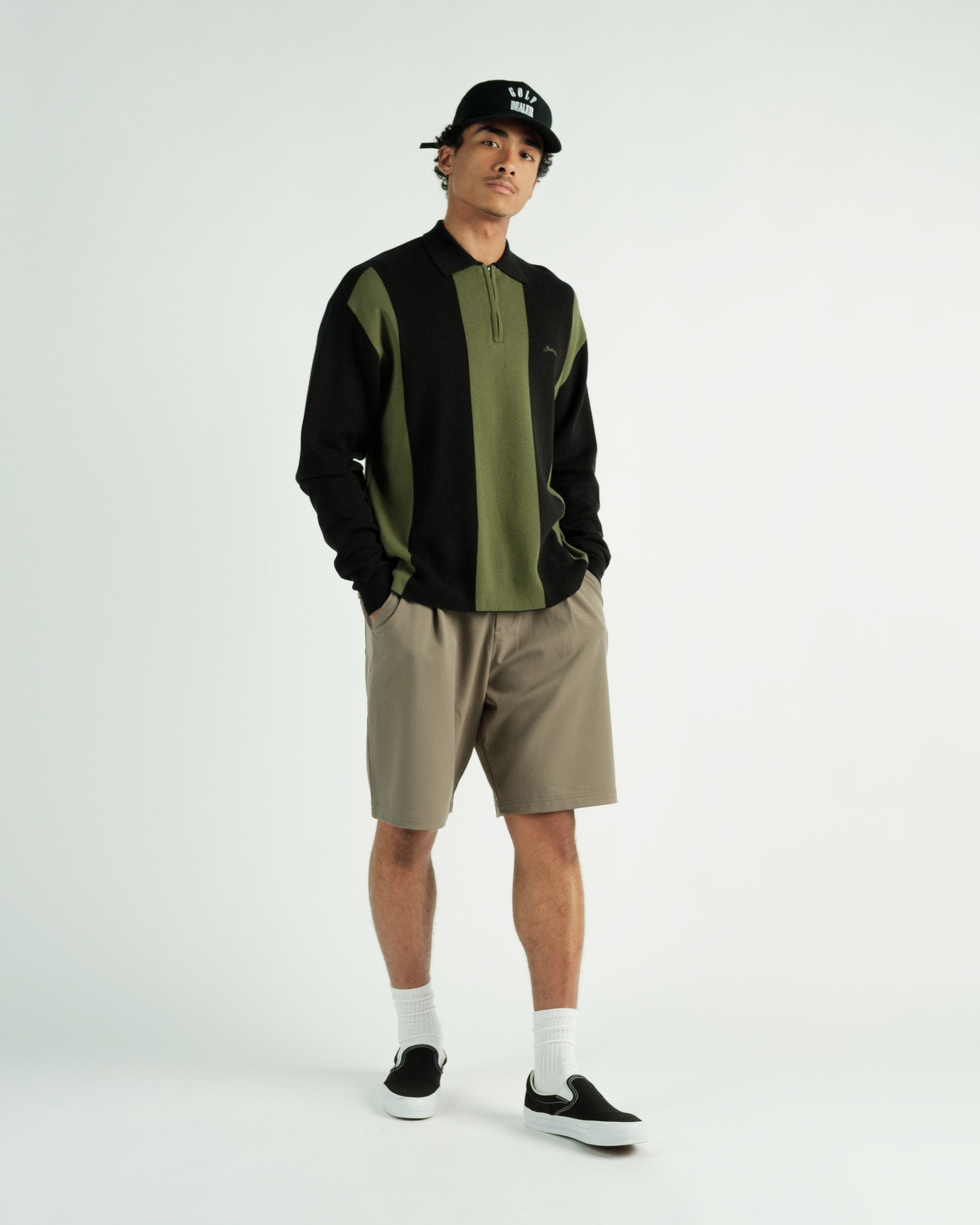 Students Golf - Gibson Knitted L/S Sweater Polo