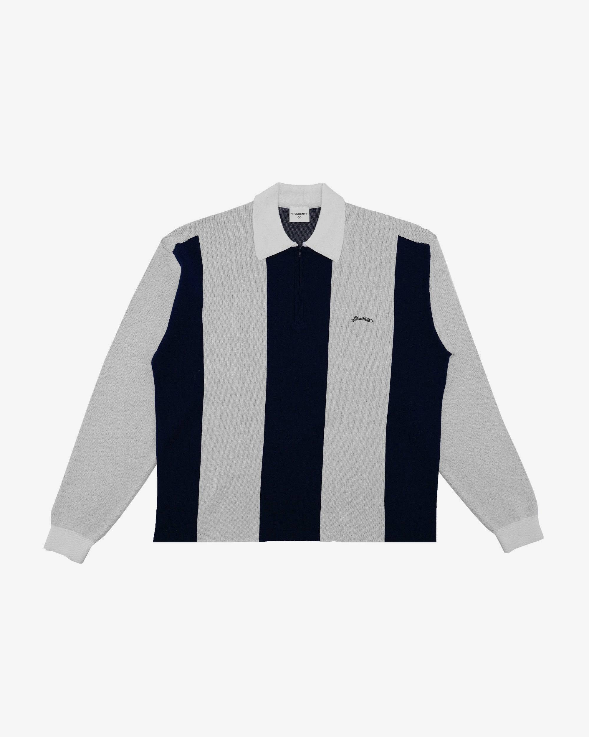 Gibson Knitted L/S Sweater Polo - Students Golf