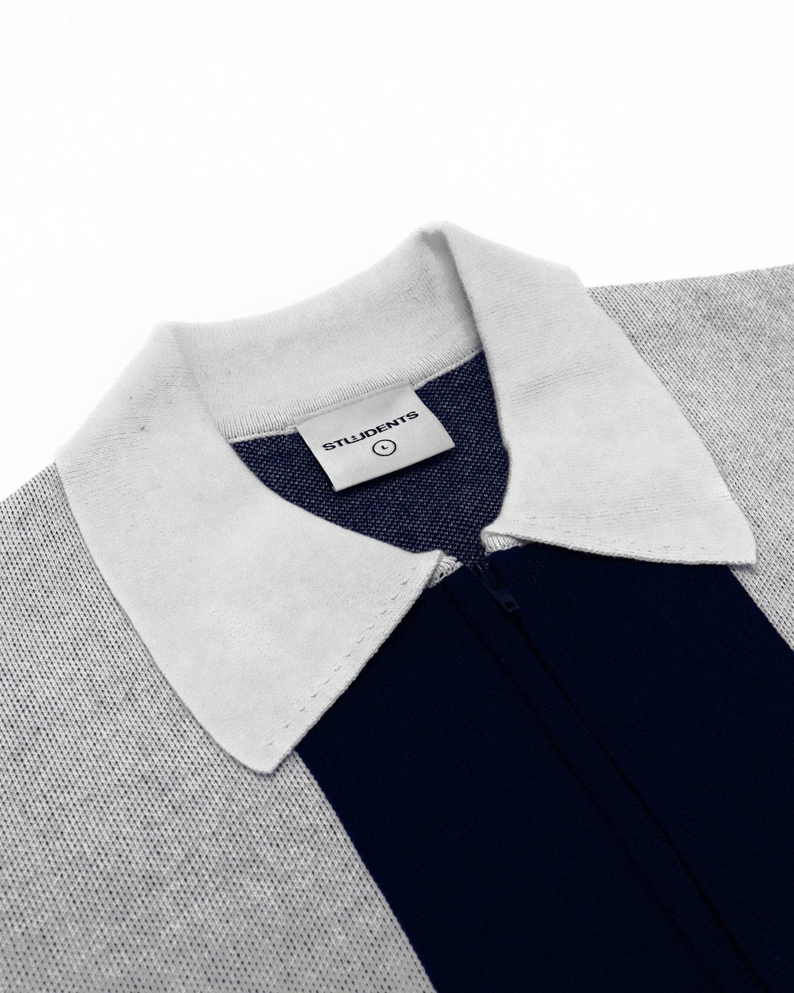 Gibson Knitted L/S Sweater Polo - Students Golf