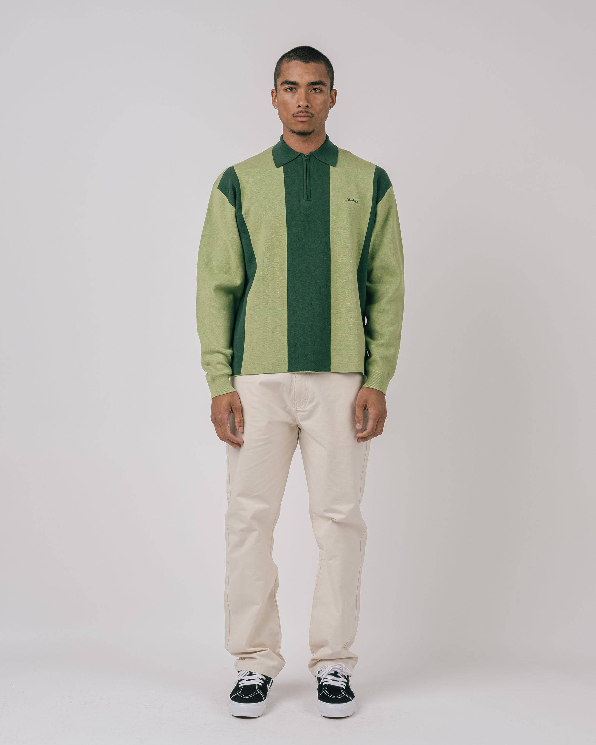 Kenway L/S Knit Polo Sweater - Students Golf