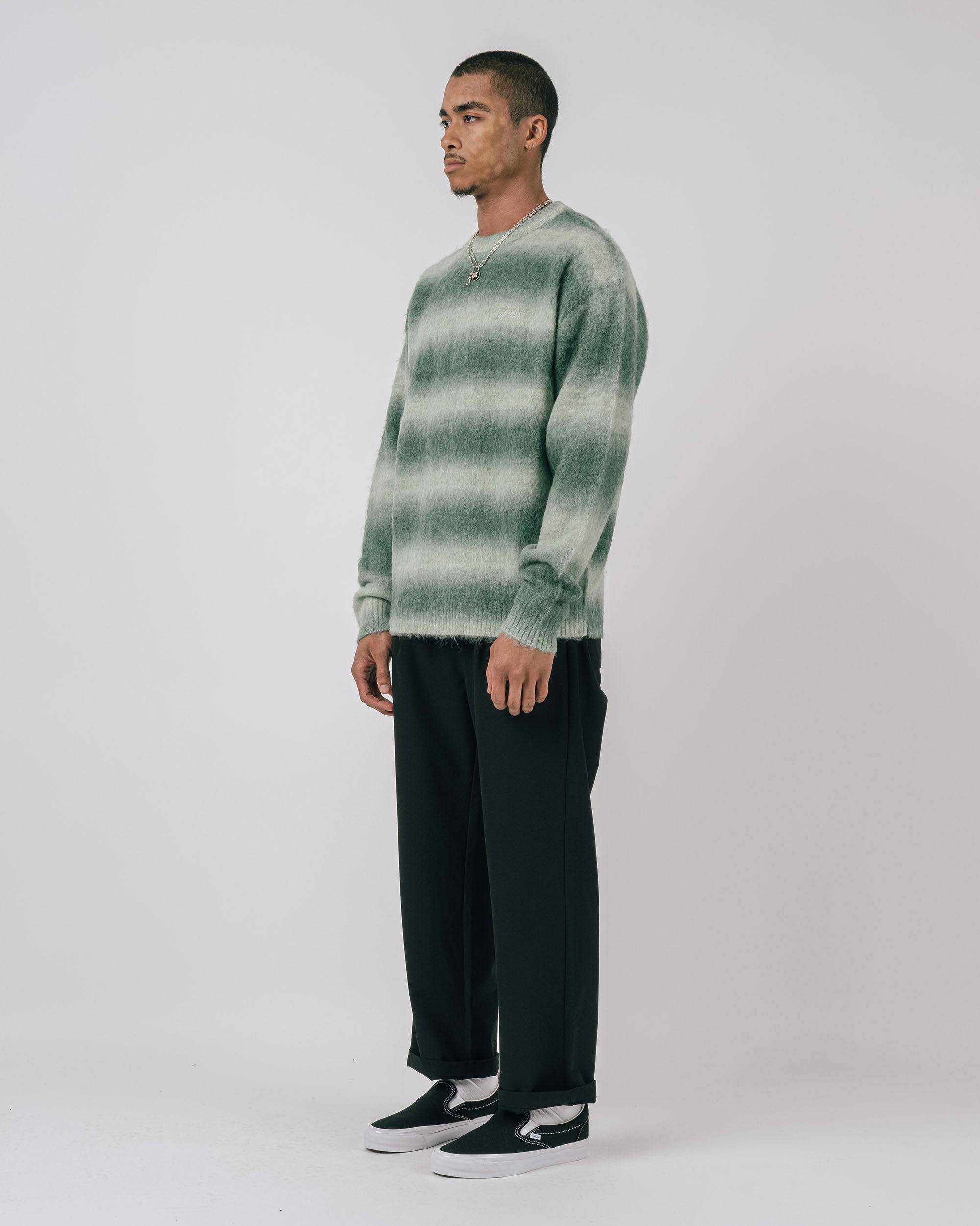 Davies Mohair L/S Crewneck Sweater - Students Golf