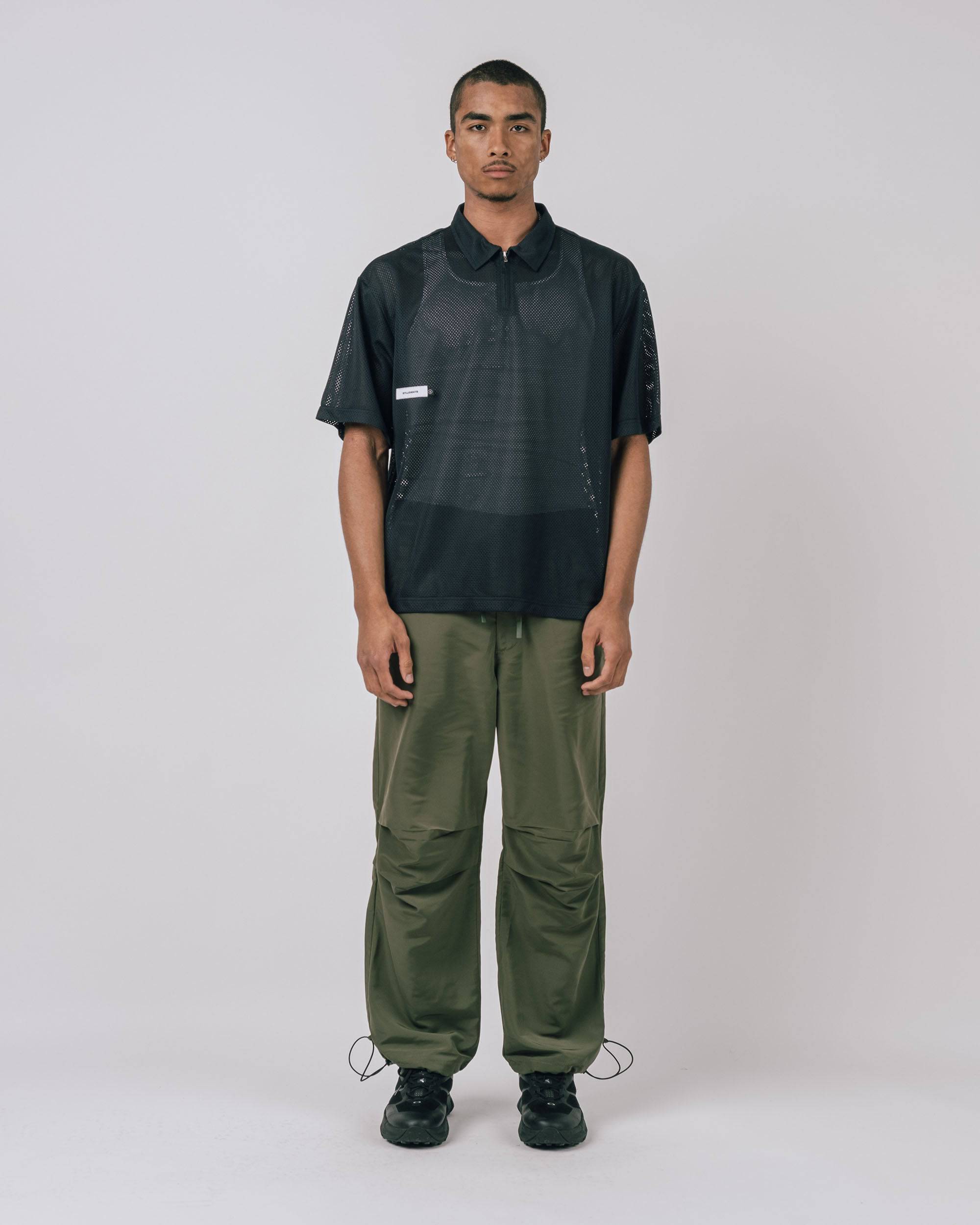 Course Marshal S/S Mesh Zip Polo - Students Golf