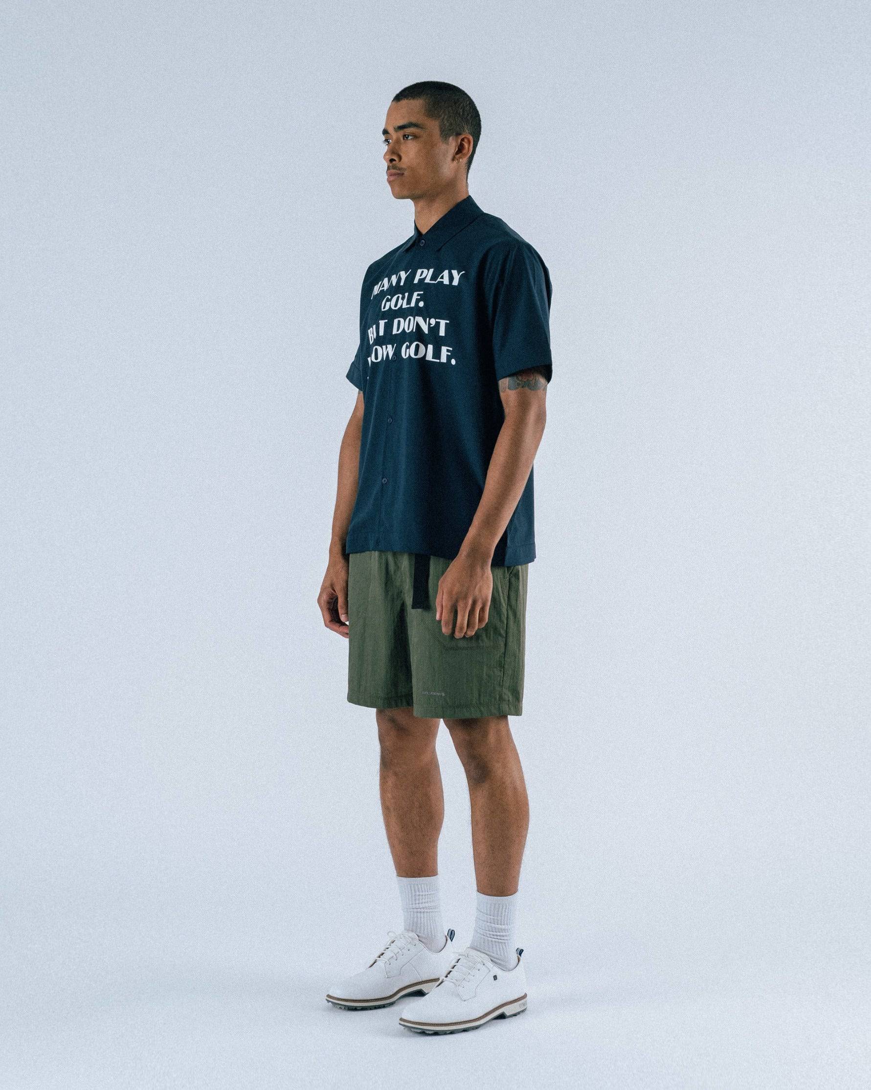 Educate S/S Poplin Button-Up Shirt - Students Golf