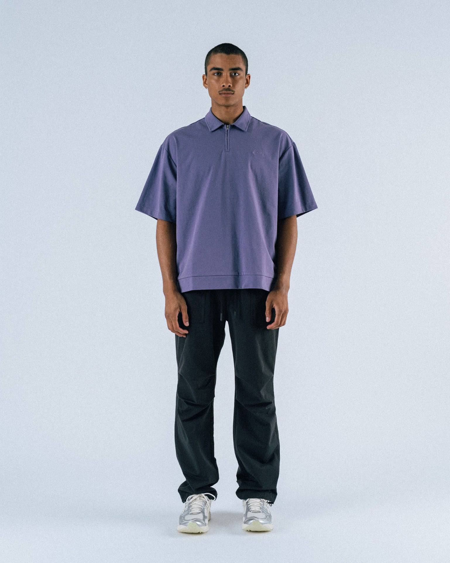 Lanser S/S Jersey Zip Polo Shirt - Students Golf