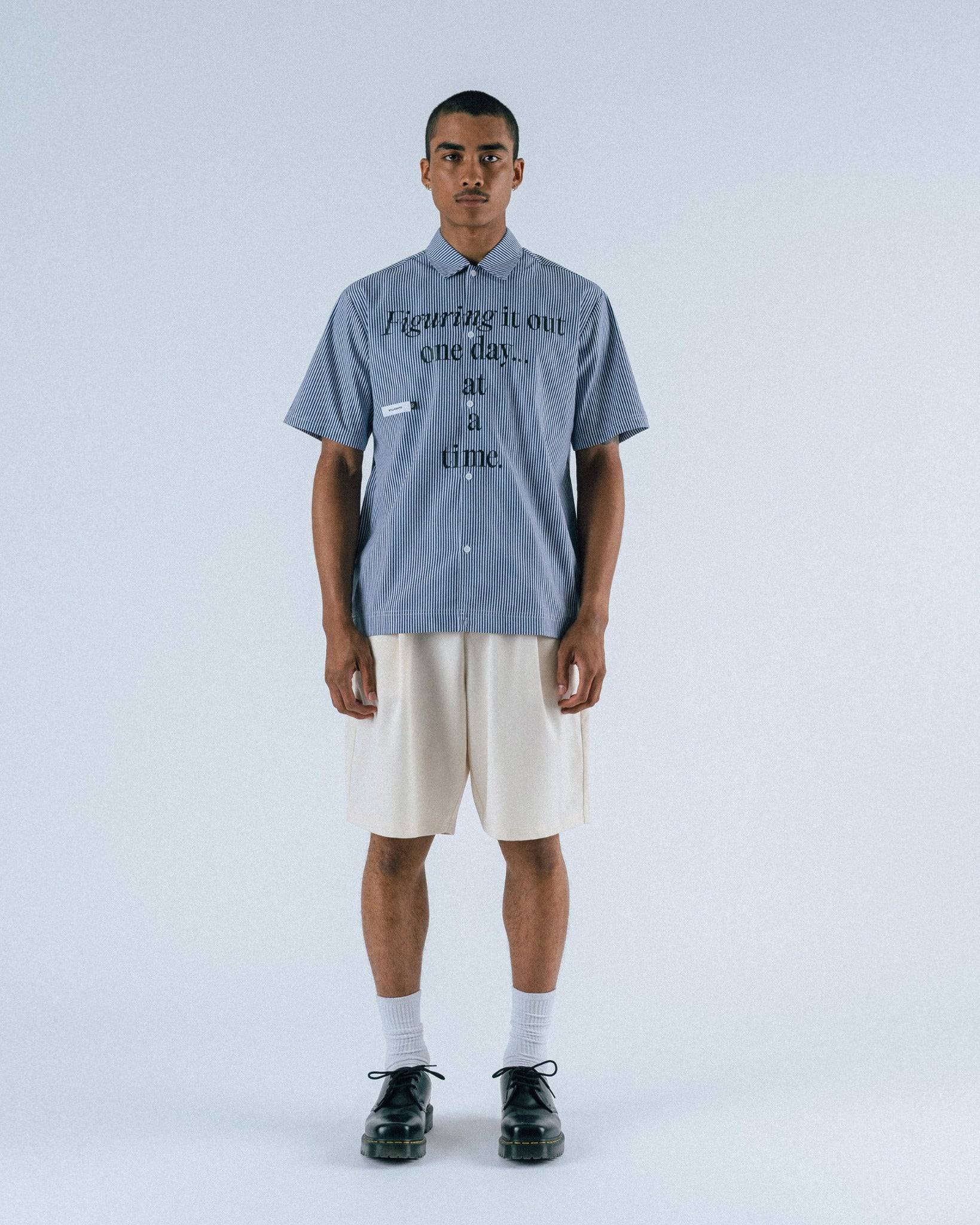 Reymon S/S Stripe Oxford Button-Up Shirt - Students Golf