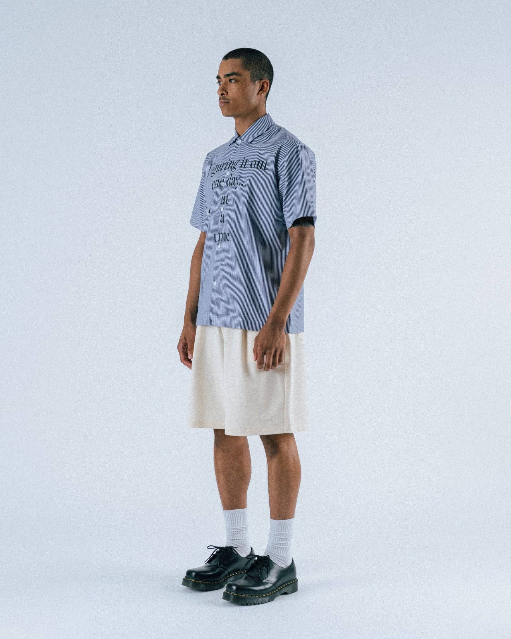 Reymon S/S Stripe Oxford Button-Up Shirt - Students Golf