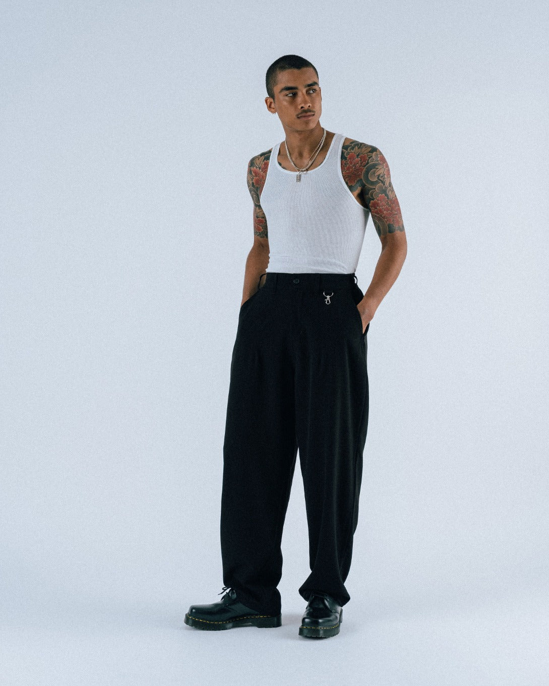 Calculus Baggy Pleated Pants