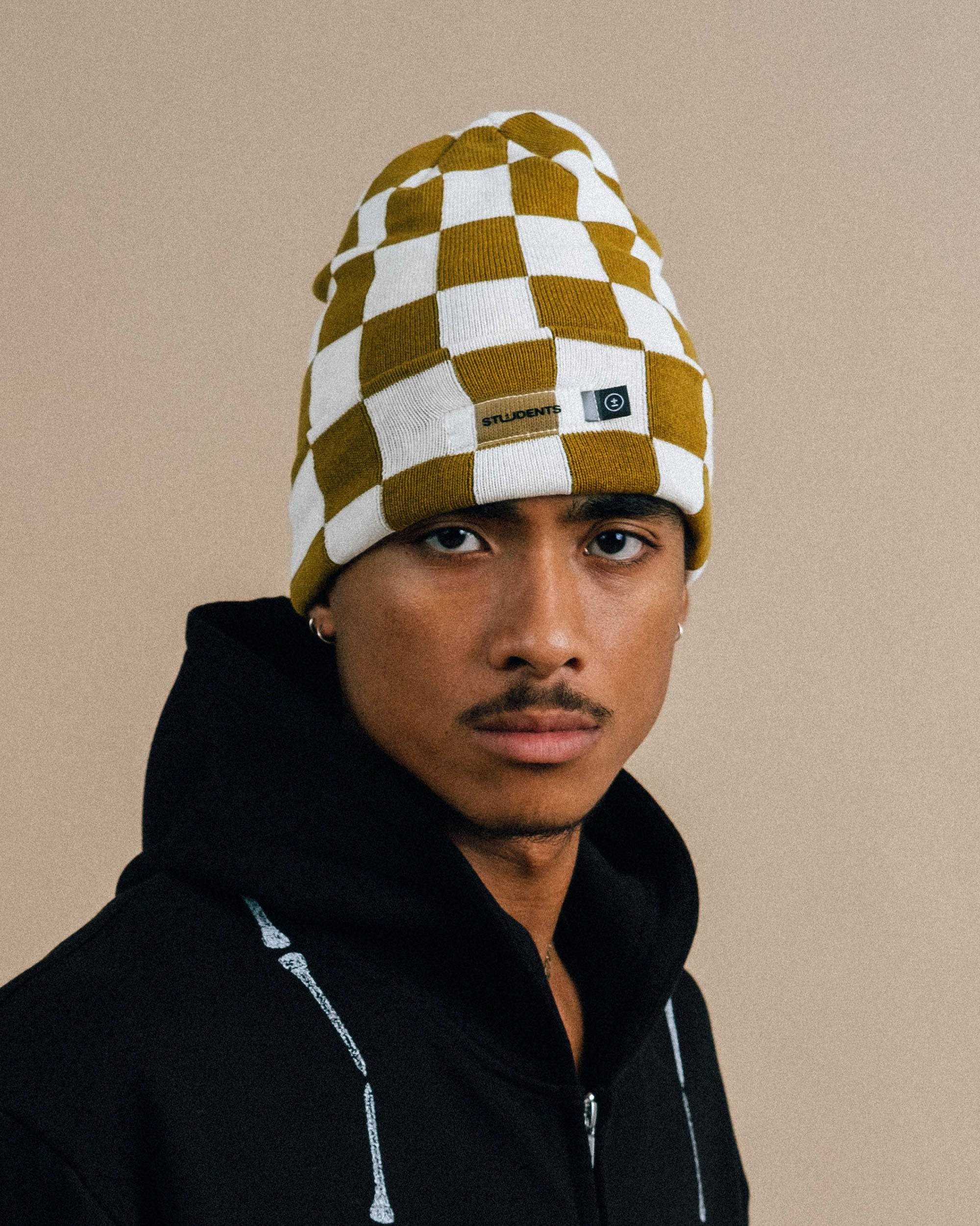 Aiken Checker Beanie - Students Golf