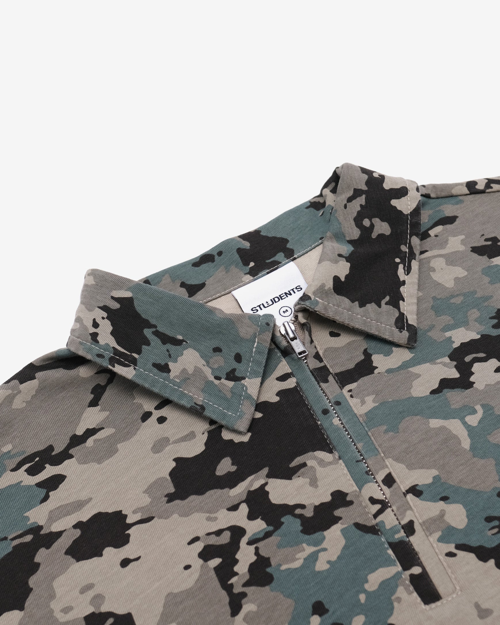 Students Golf - Gunnison Camo L/S Zip Polo