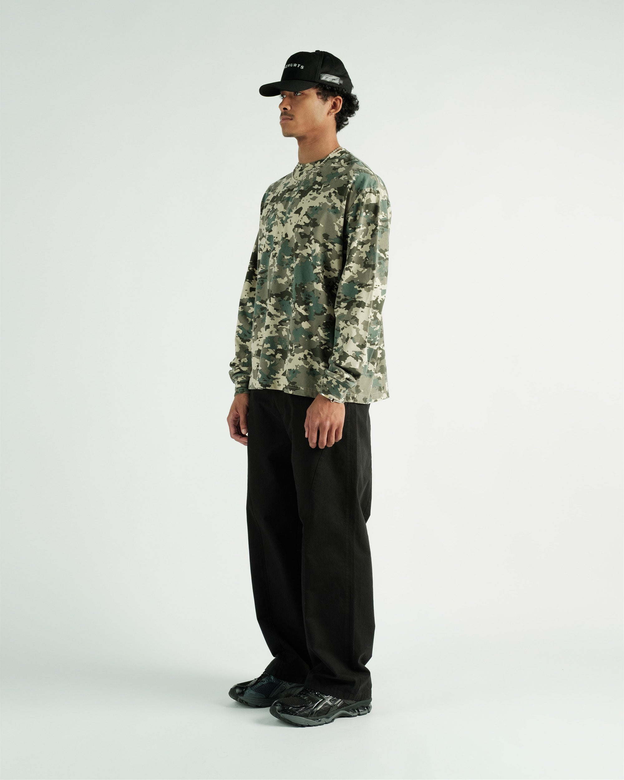 Students Golf - Payson Camo L/S Crew T-shirt