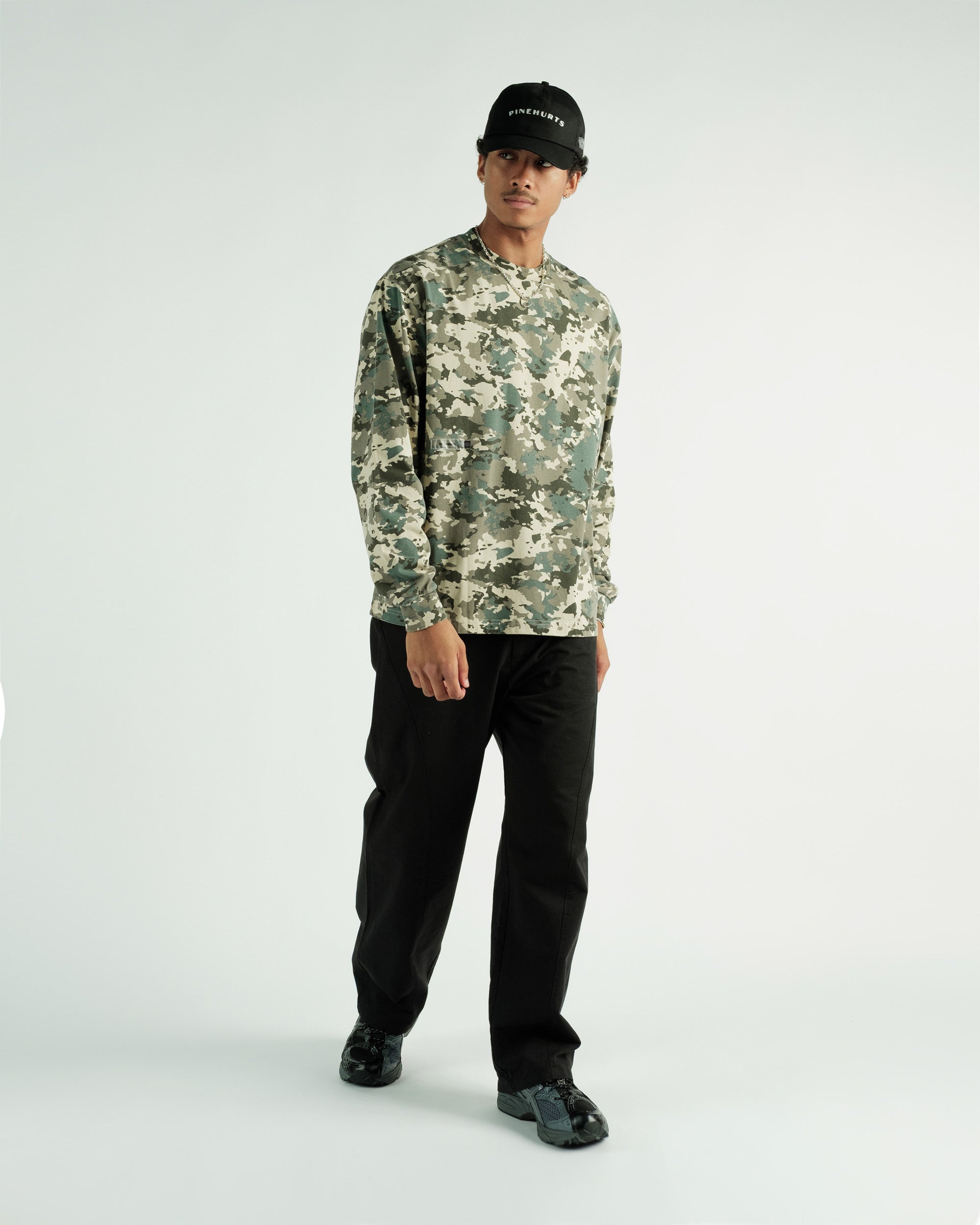 Students Golf - Payson Camo L/S Crew T-shirt