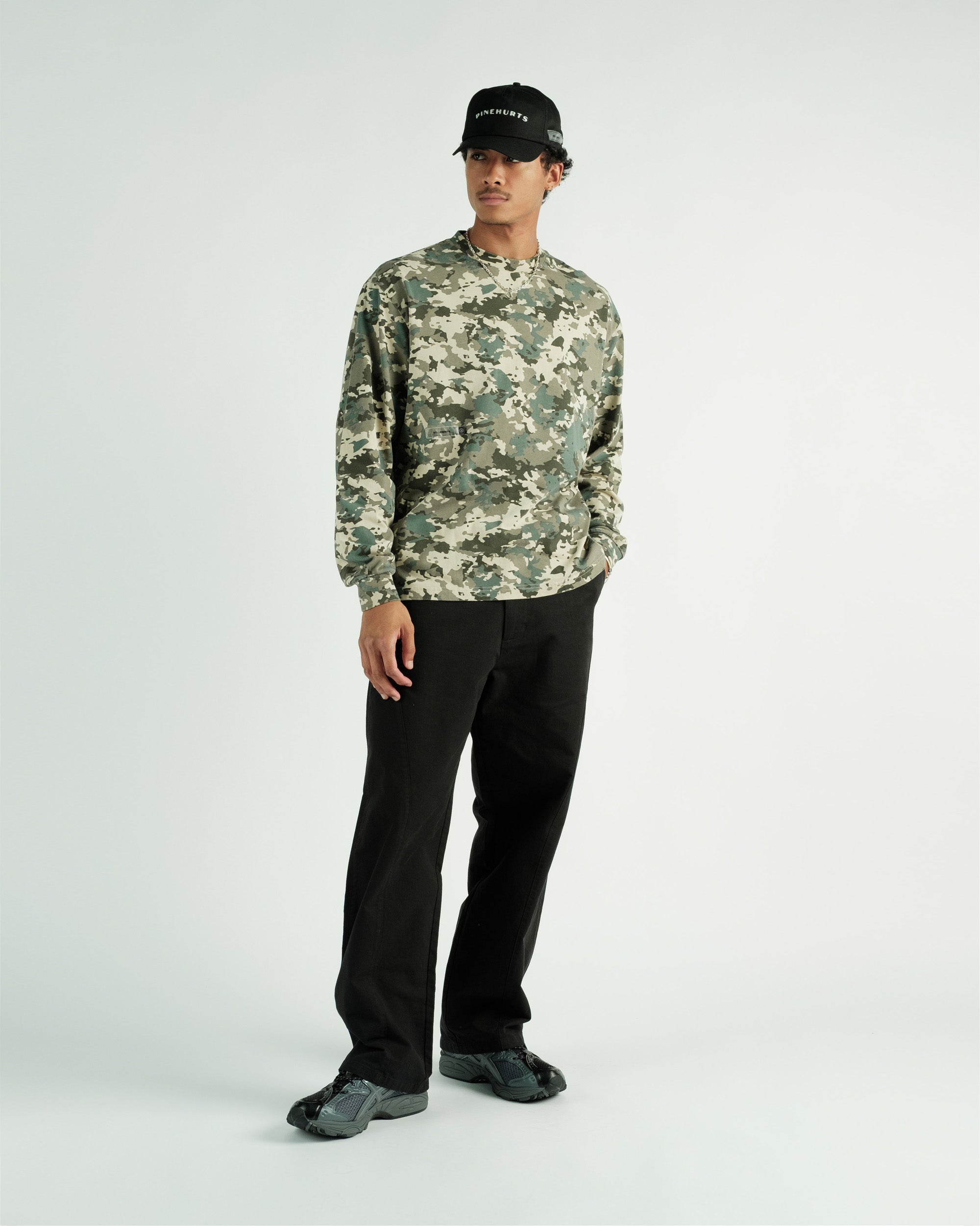 Students Golf - Payson Camo L/S Crew T-shirt