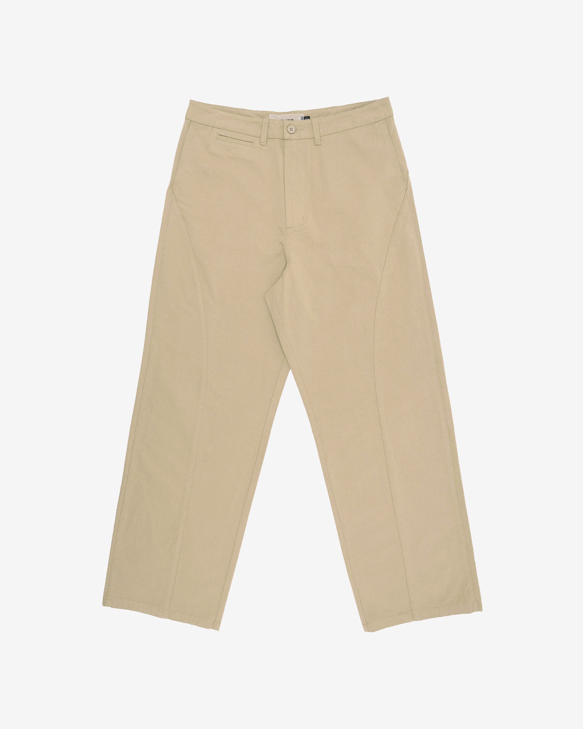 Beige pants on a white background
