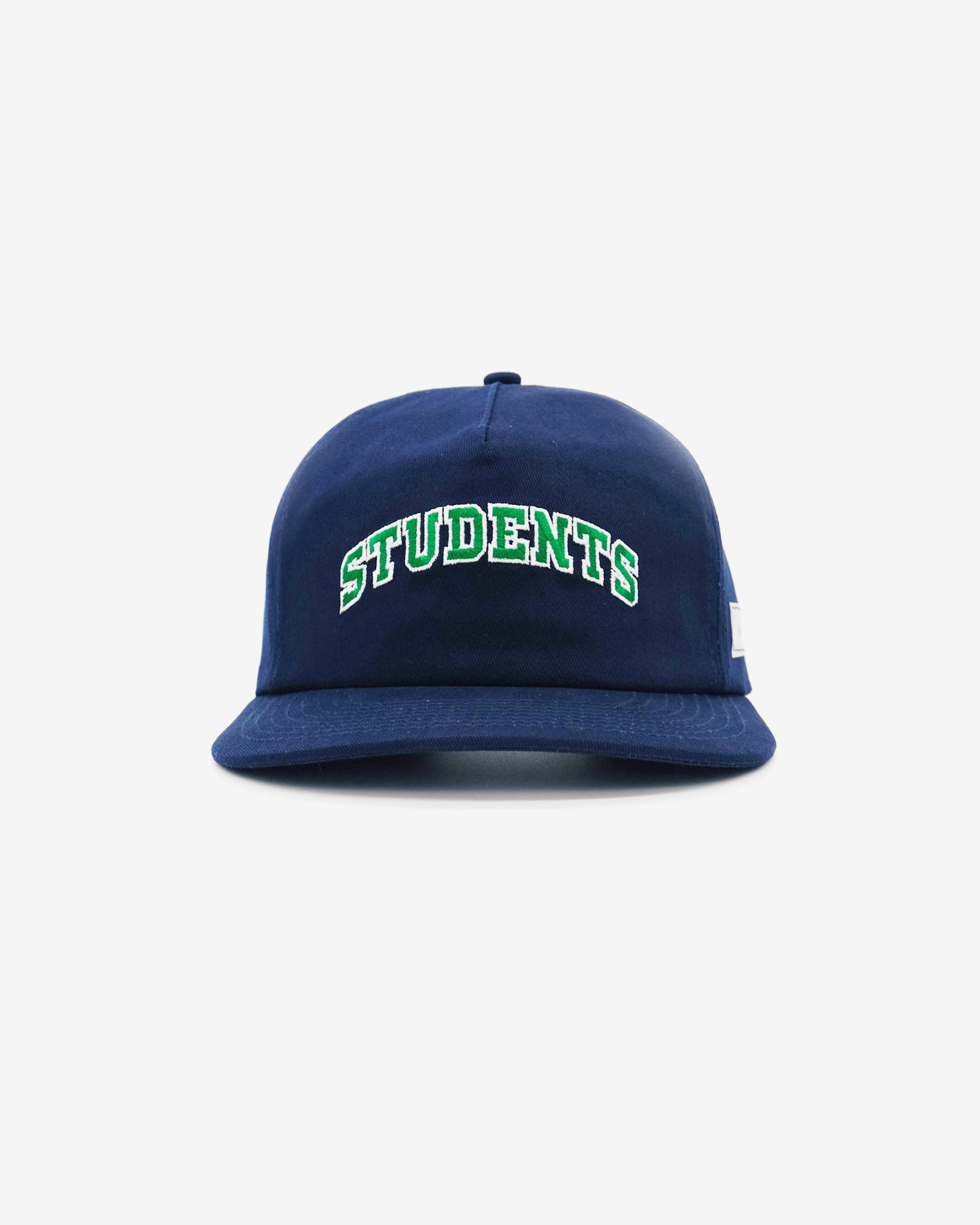 Blue cap with 'STUDENTS' text on a white background