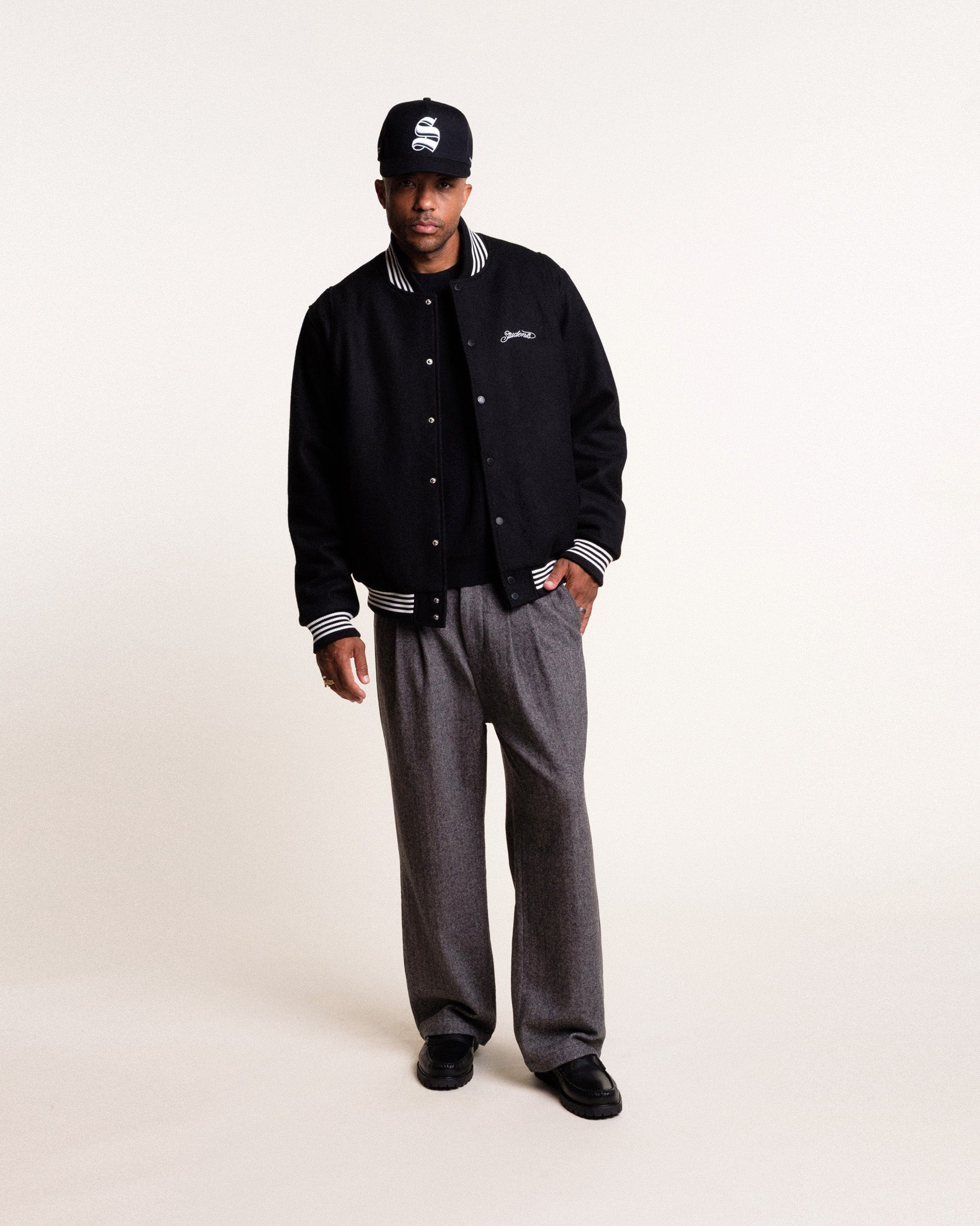 Tradition Double Pleated Wool Pants