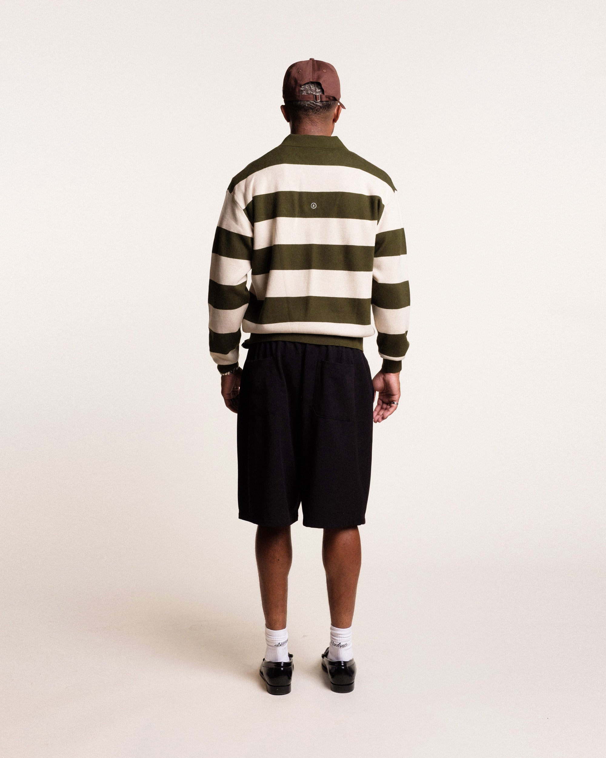 Whittier Knit LS Polo Sweater